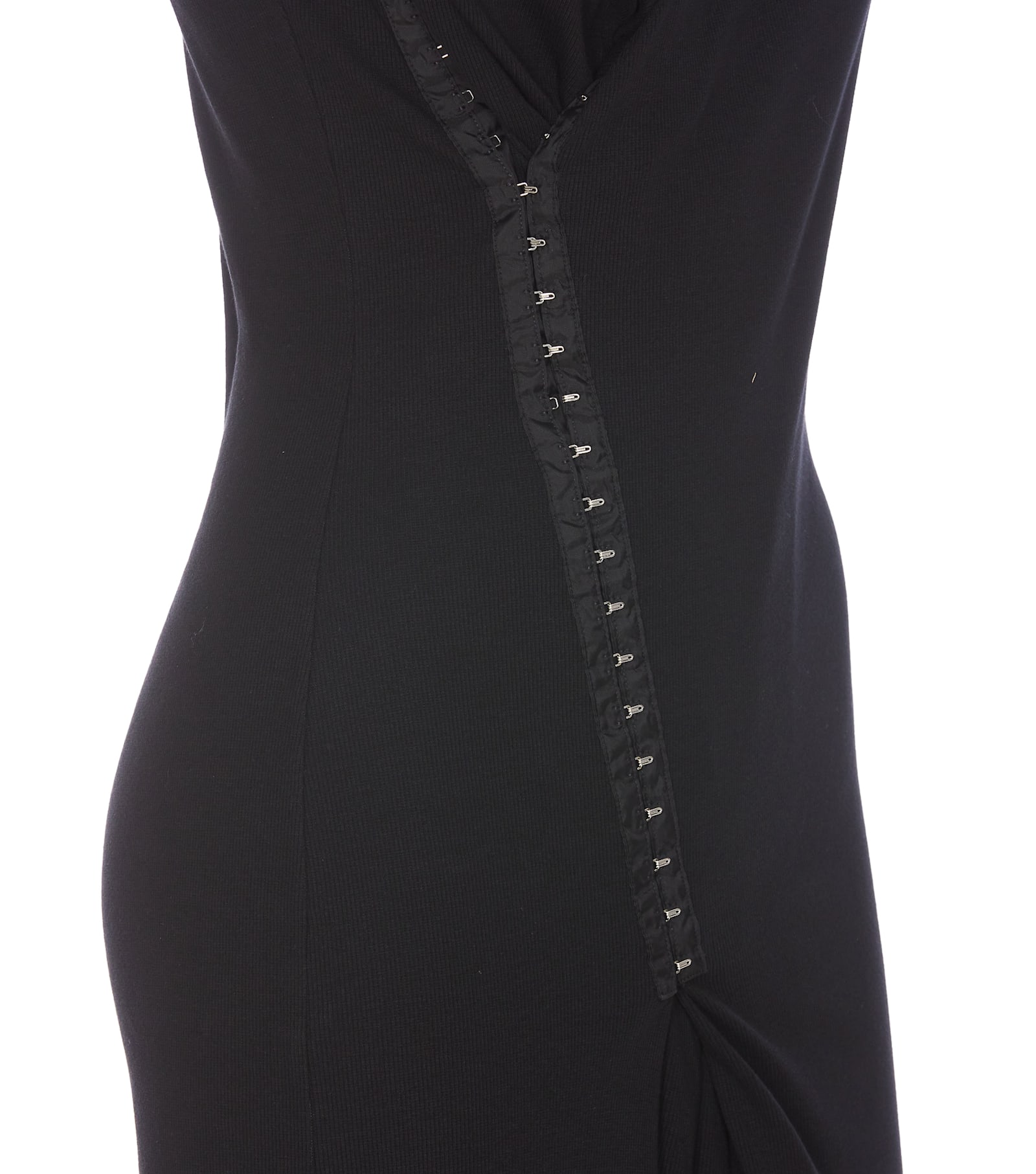 Shop Mm6 Maison Margiela Dress In Black
