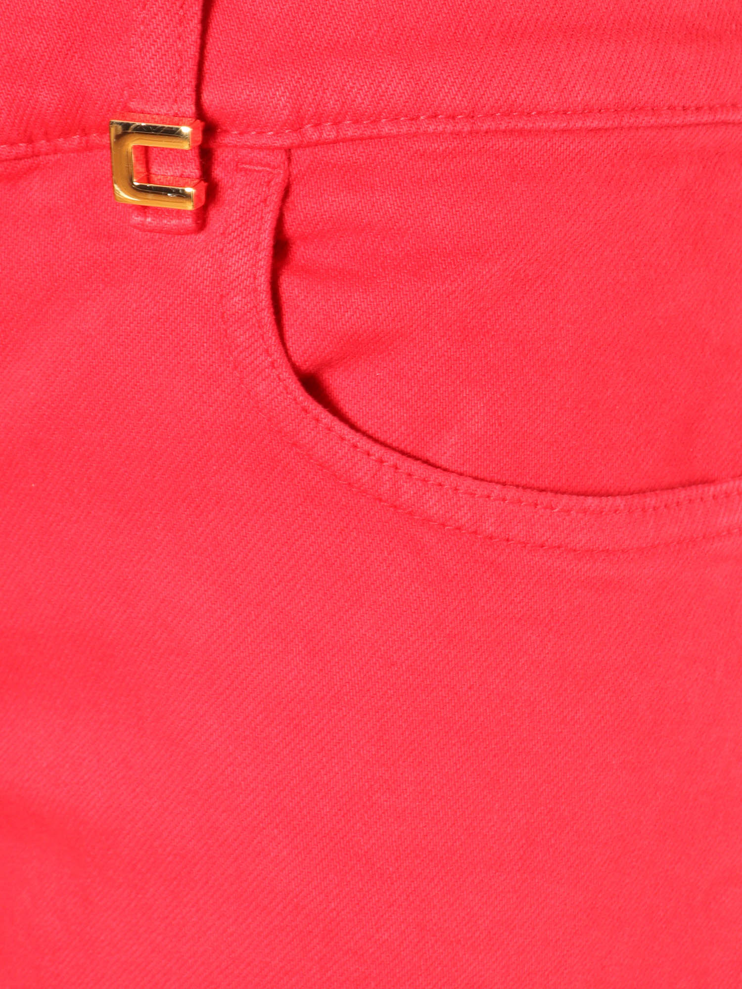 Elisabetta Franchi Jeans In Red