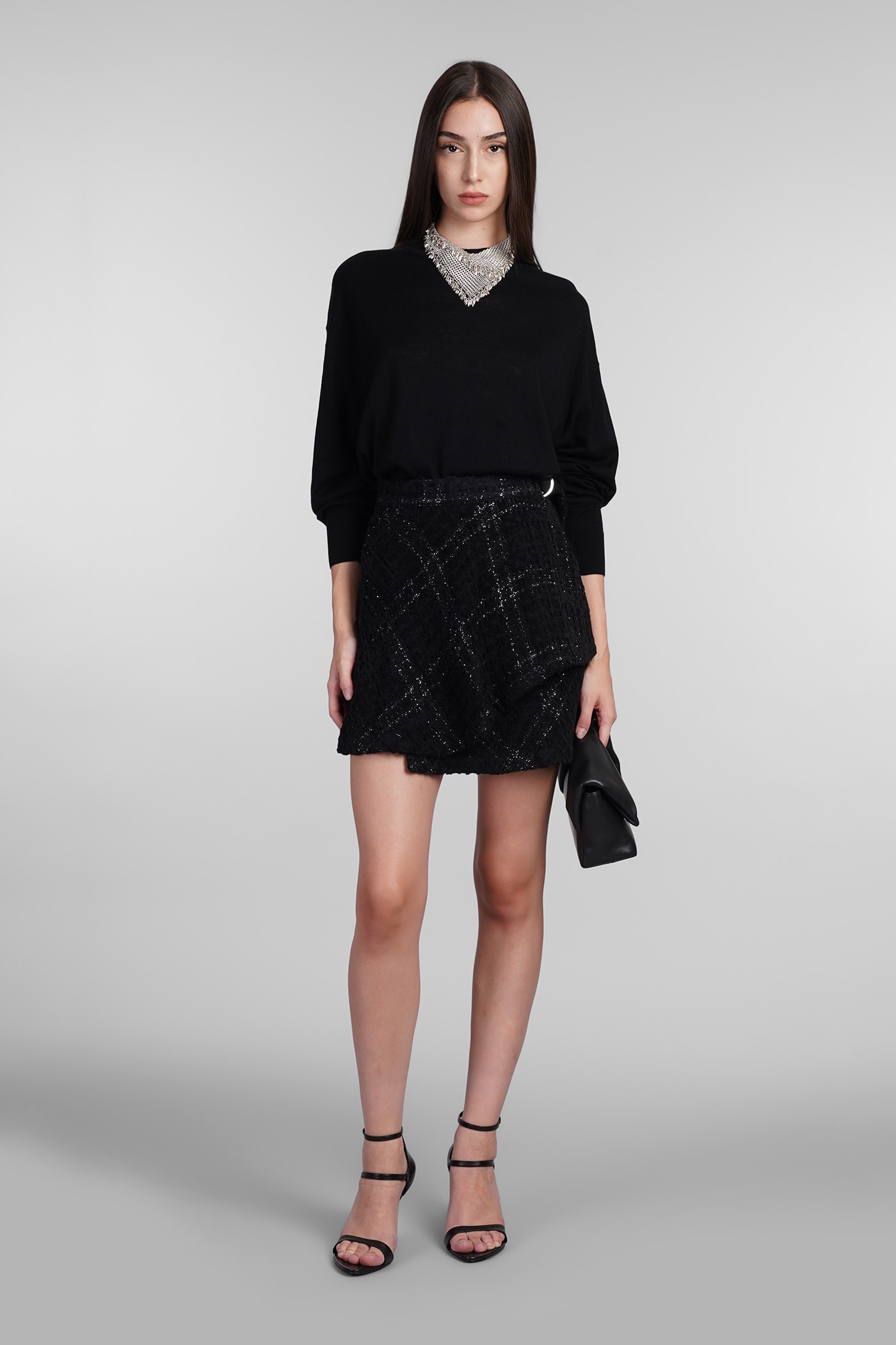 Shop Iro Lya Knitwear In Black Silk