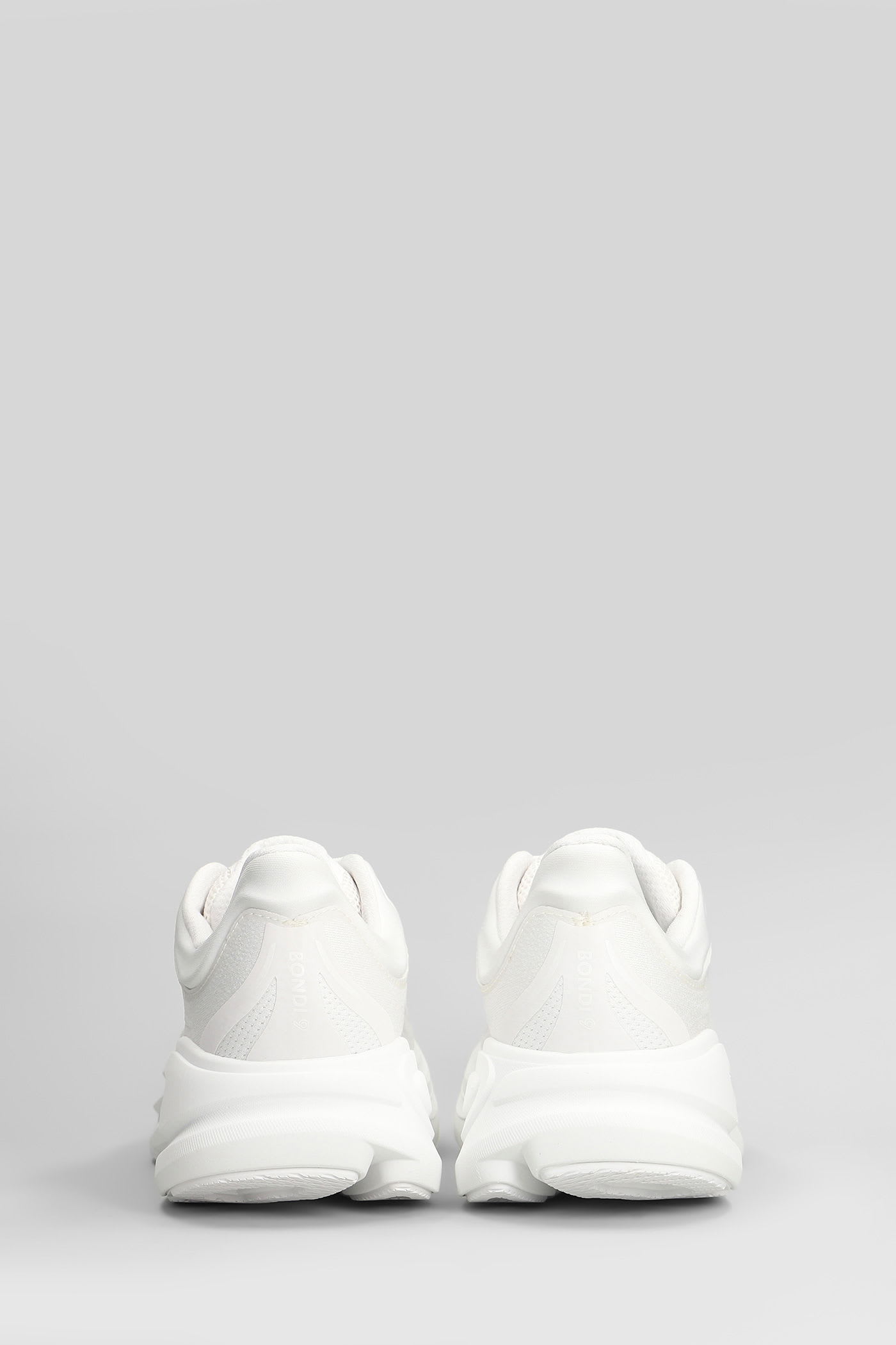 Hoka M Bondi 9 Synthetic Fabric Sneakers In White