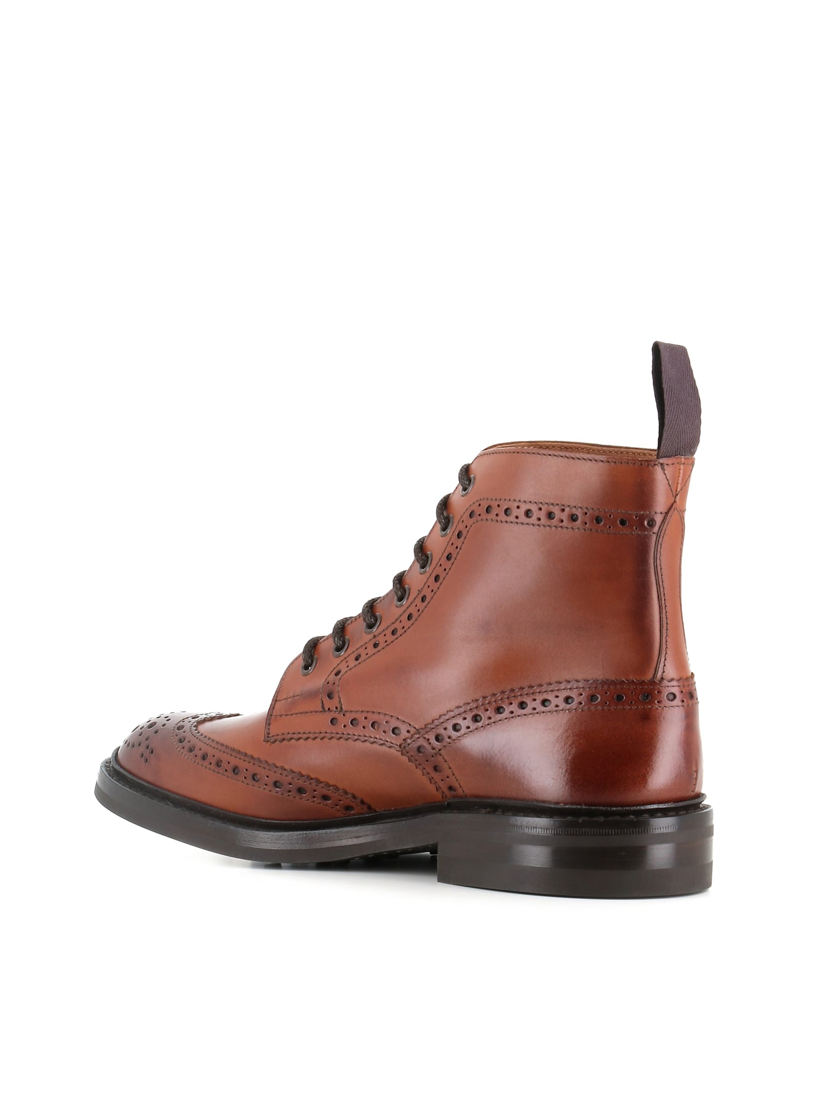 Tricker's Lace-up Boot Stow In Brown