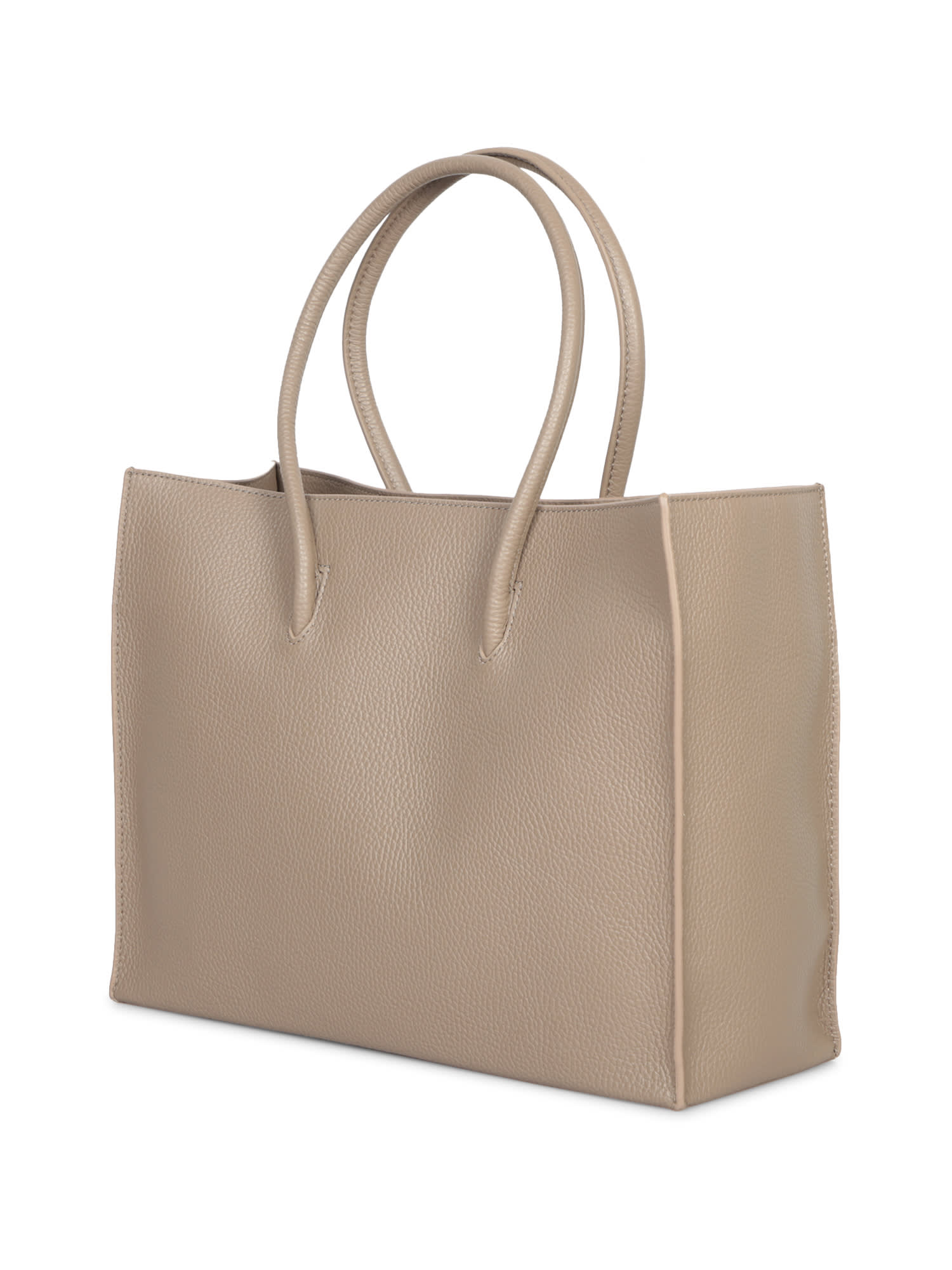 Shop Coccinelle Myrtha S Taupe Tote Bag In Beige