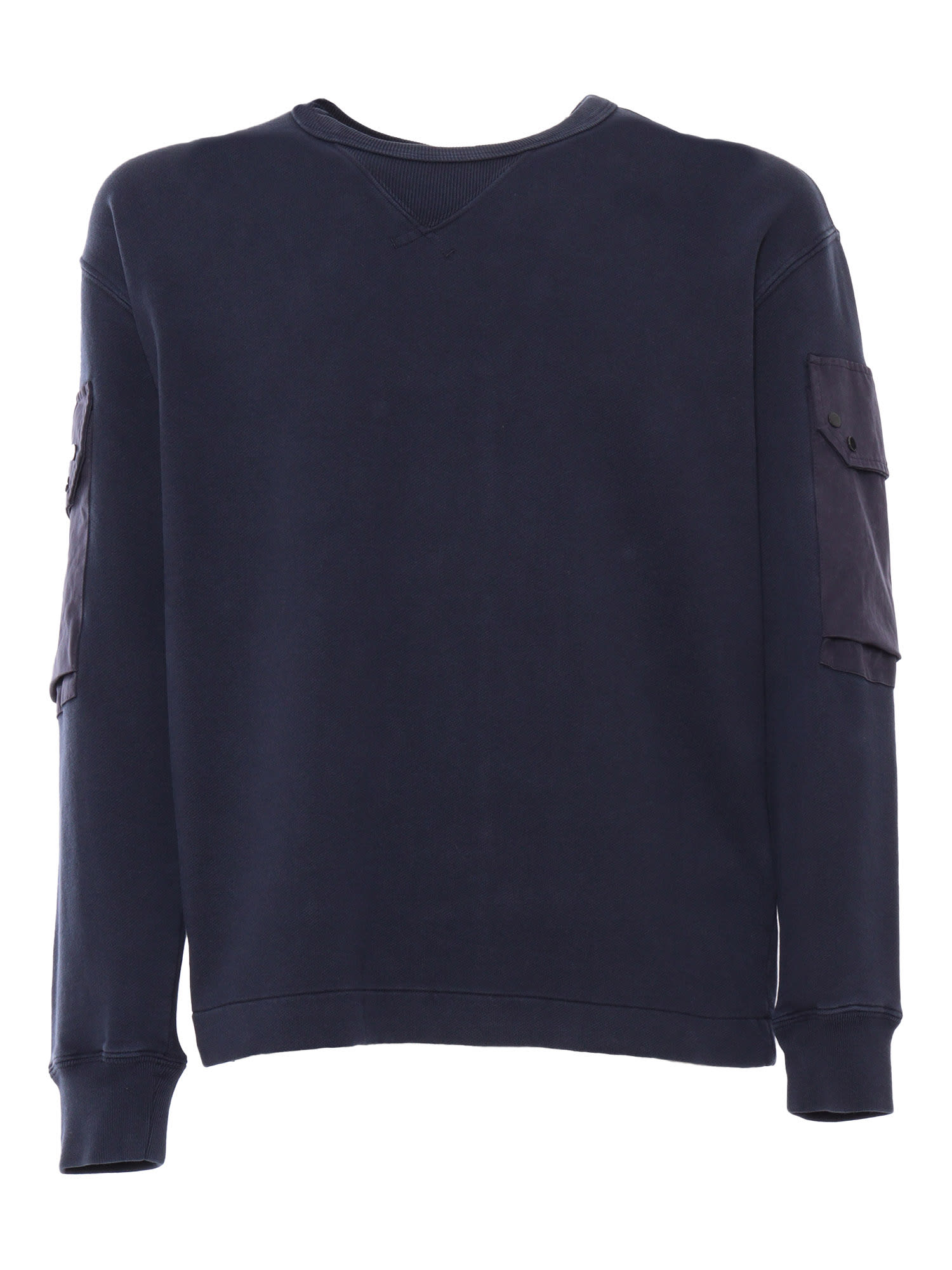 Shop Ten C Blue Sweatshirt With Pockets