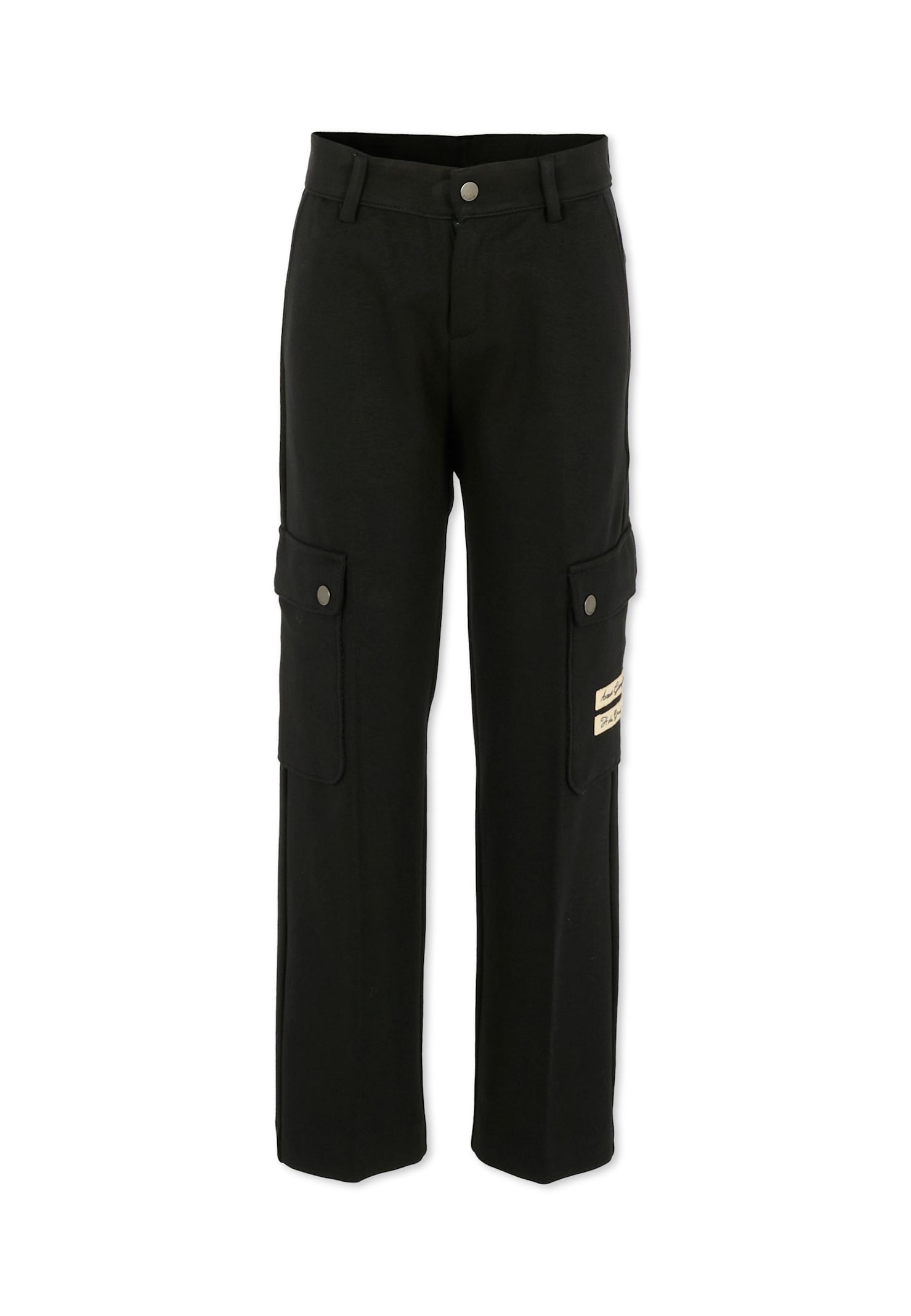 Givenchy Black Trousers For Boy With Logo In Black