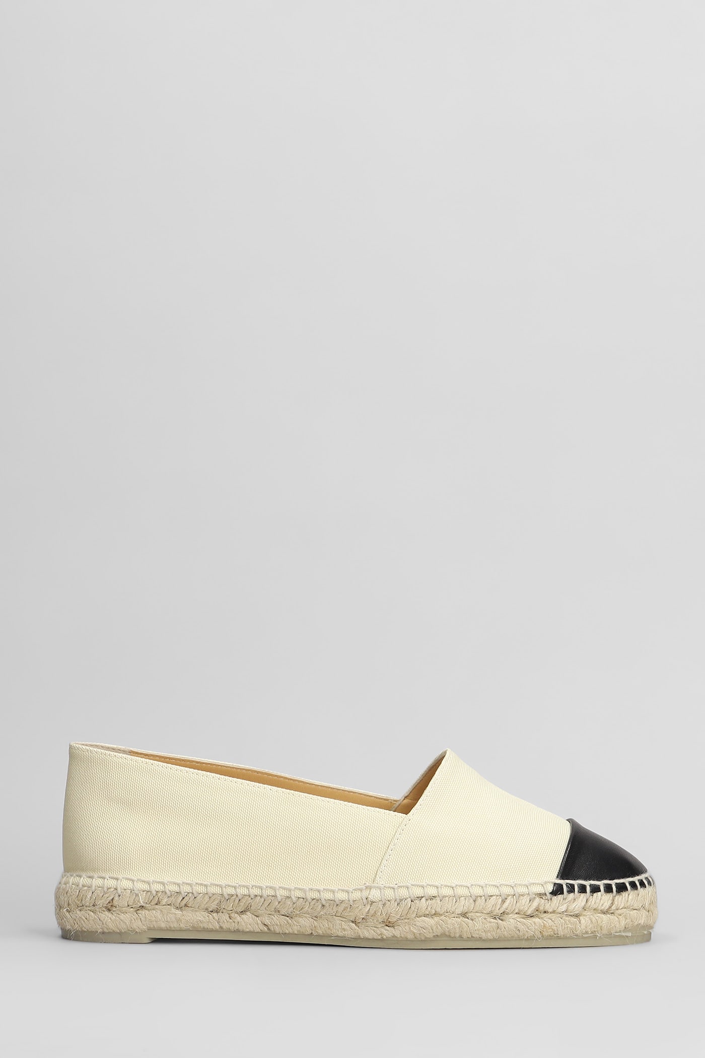 Castaã±er Castaner Canvas Slip-on Espadrilles With Leather Cap Toe