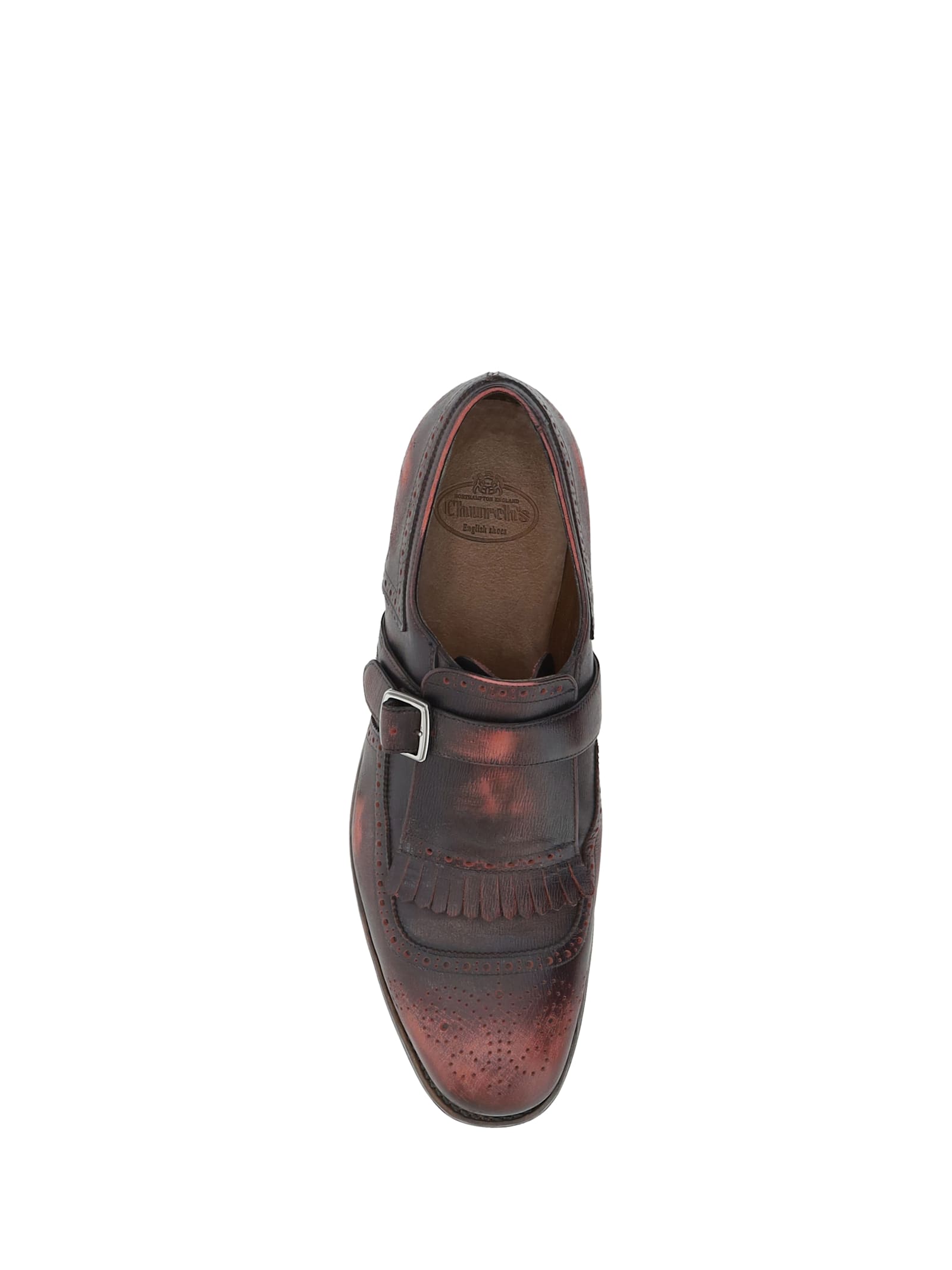 Shop Church's Shangai Loafers In Burgundy