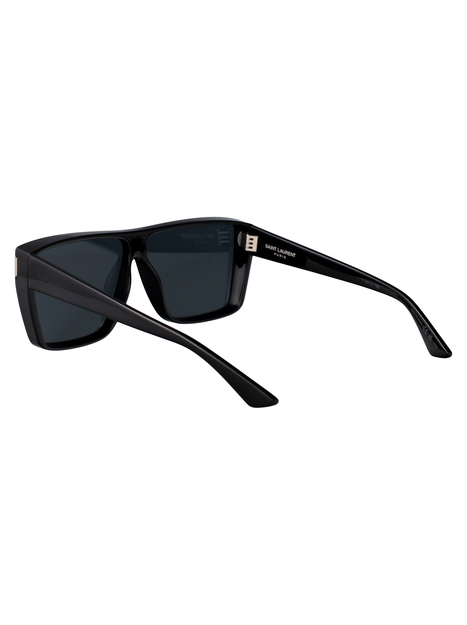 Saint Laurent Black-black-black Bio Injection Sunglasses In Black