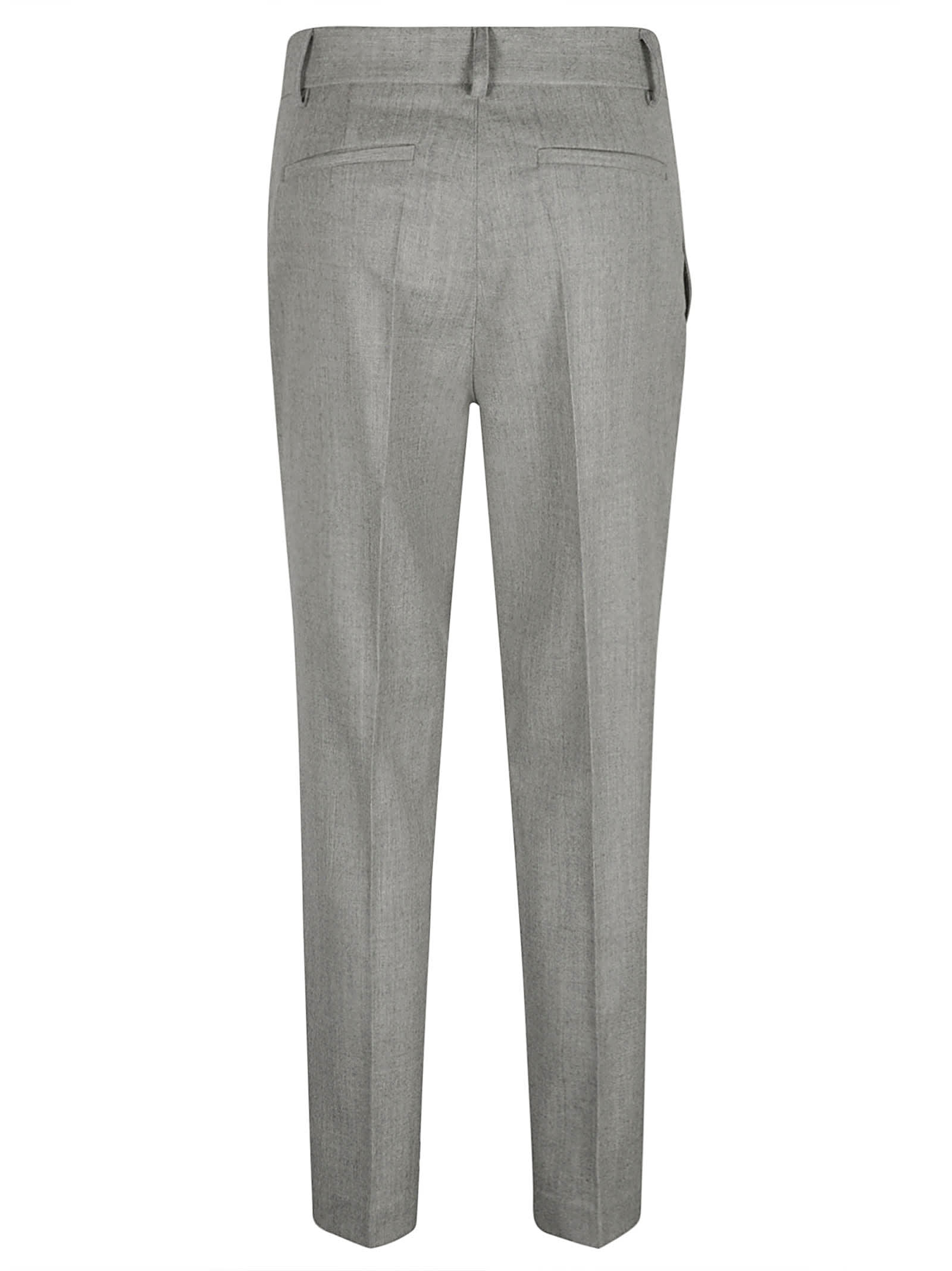Shop P.a.r.o.s.h Concealed Trousers In Grey