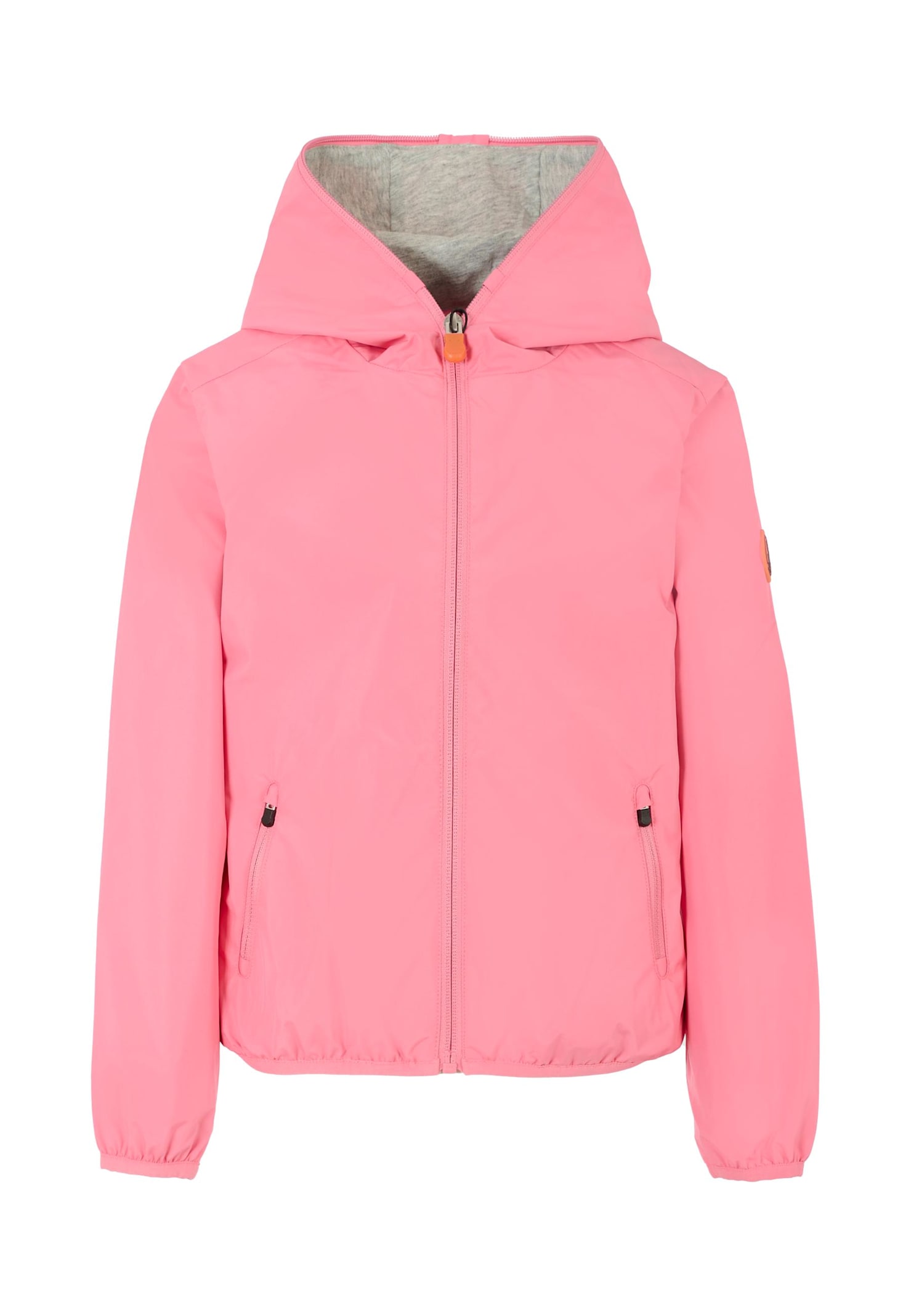 Save The Duck Pink Jules Windbreaker For Girl With Logo In Pink