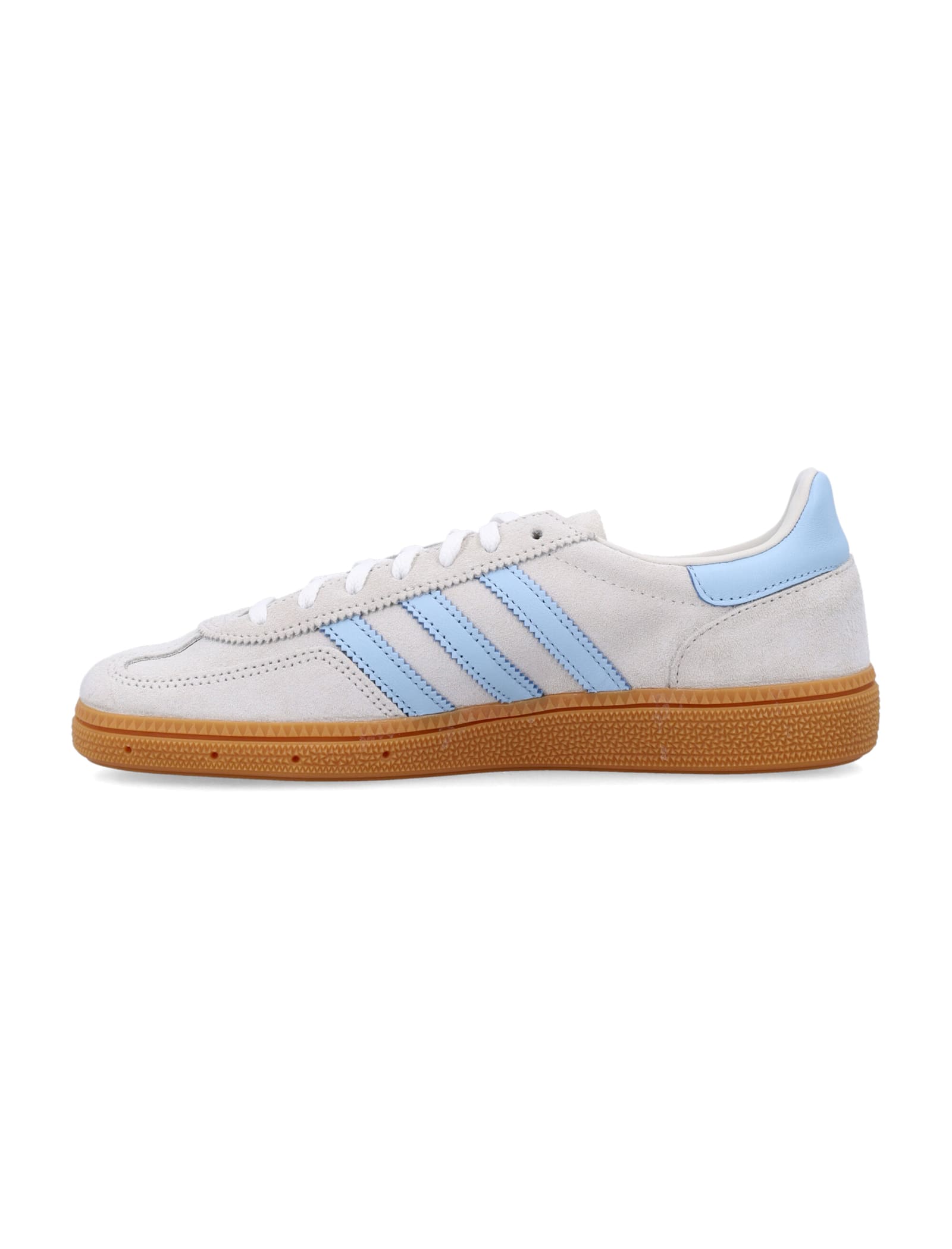 Adidas Originals Womens Alumina Clear Sky Gum Handball Spezial Suede Low-top Trainers In Aluminium