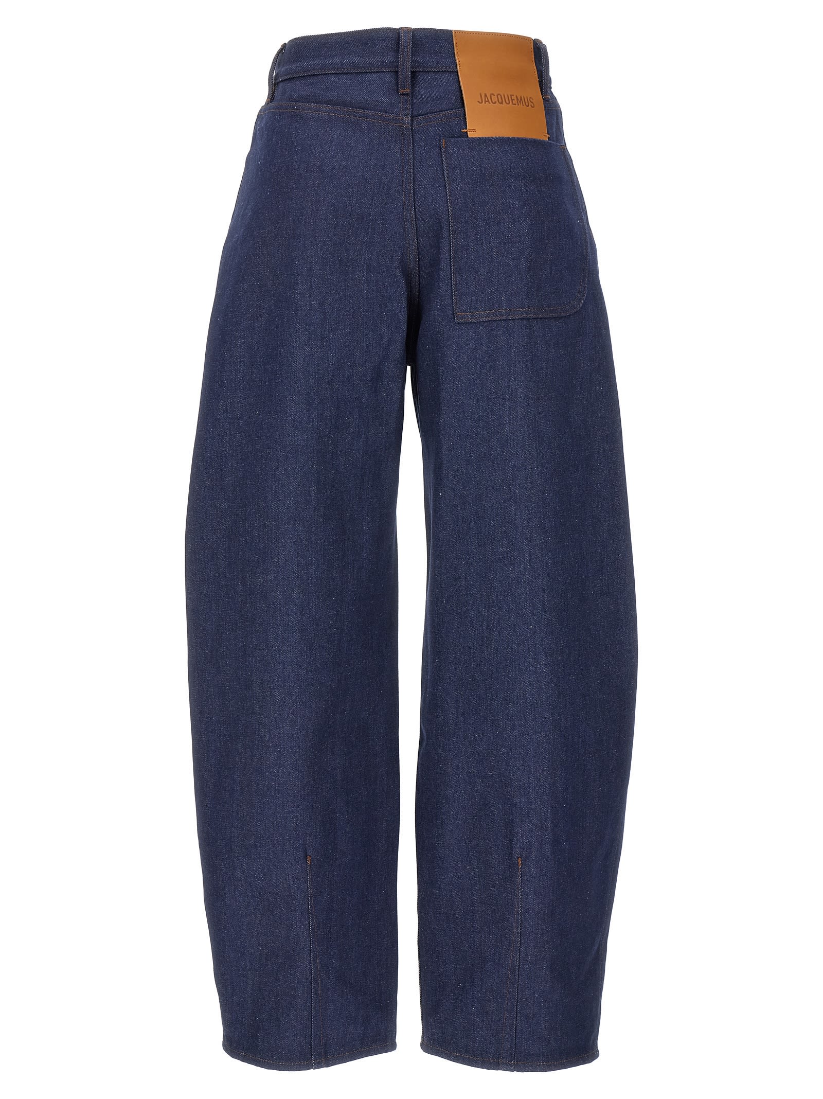 Shop Jacquemus Le De-nîmes Ovalo Jeans In Blue