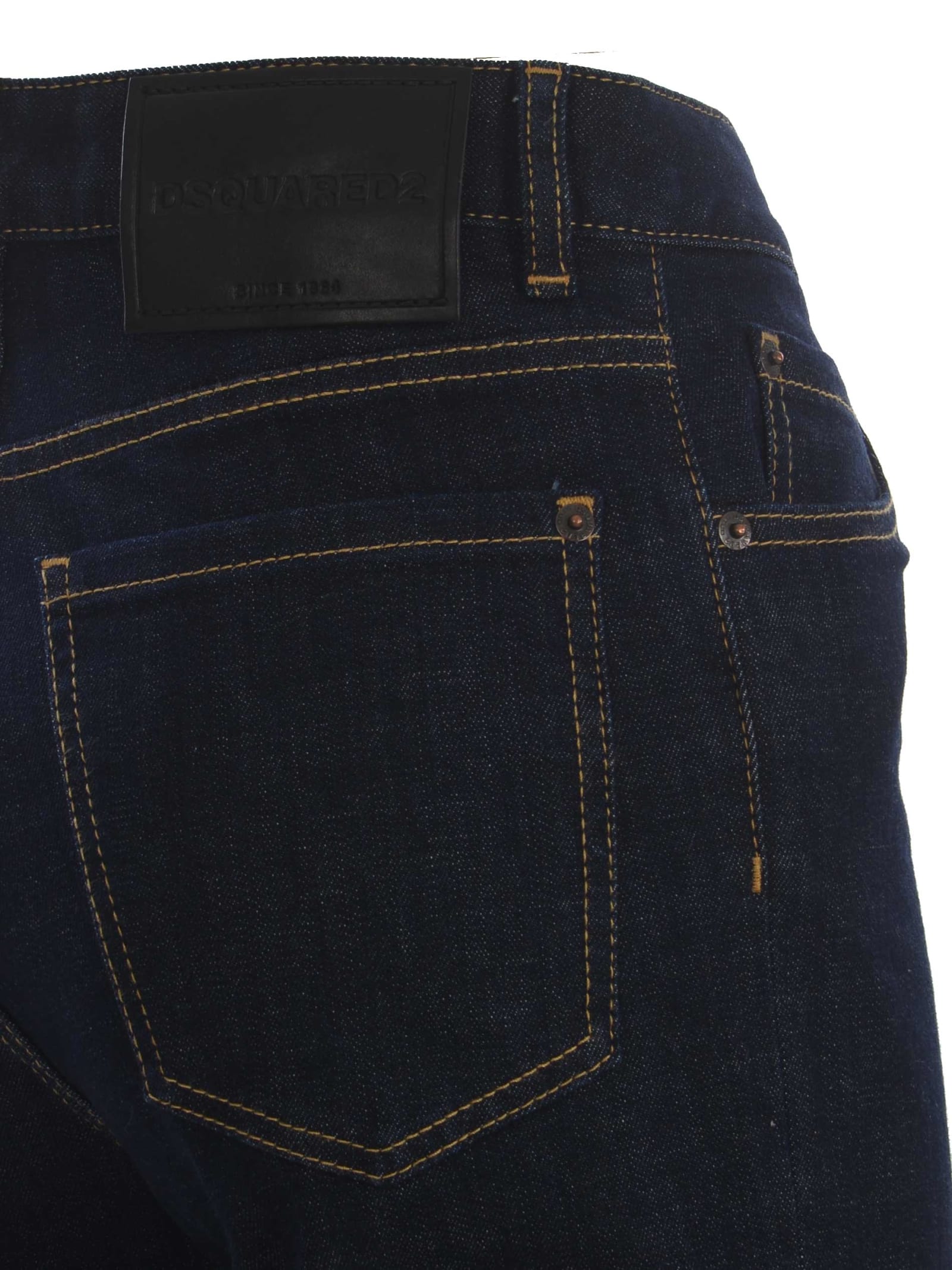 Shop Dsquared2 Jeans  Boston Made Of Denim In Denim Blu