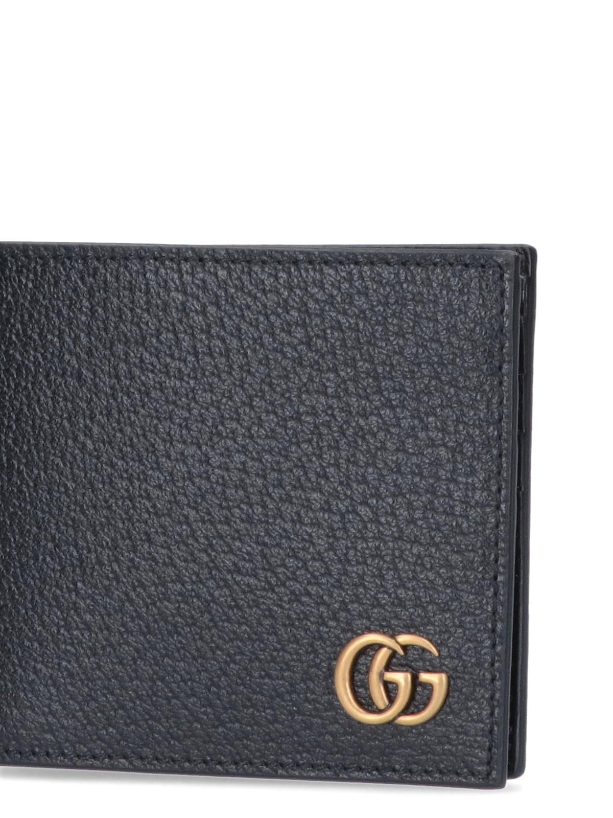 Shop Gucci Gg-marmont Bi-fold Wallet In Black