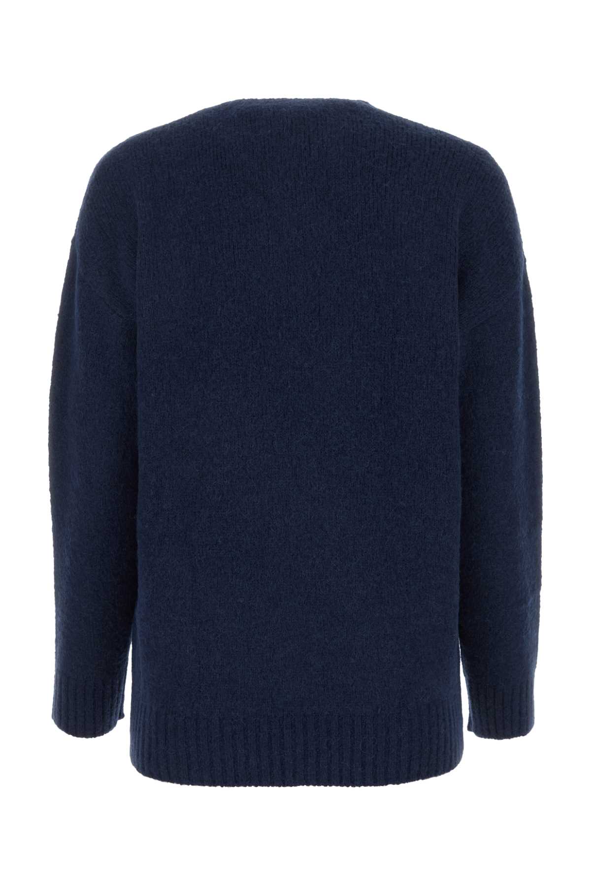 Shop Weekend Max Mara Navy Blue Alpaca Blend Xanadu Sweater In 004