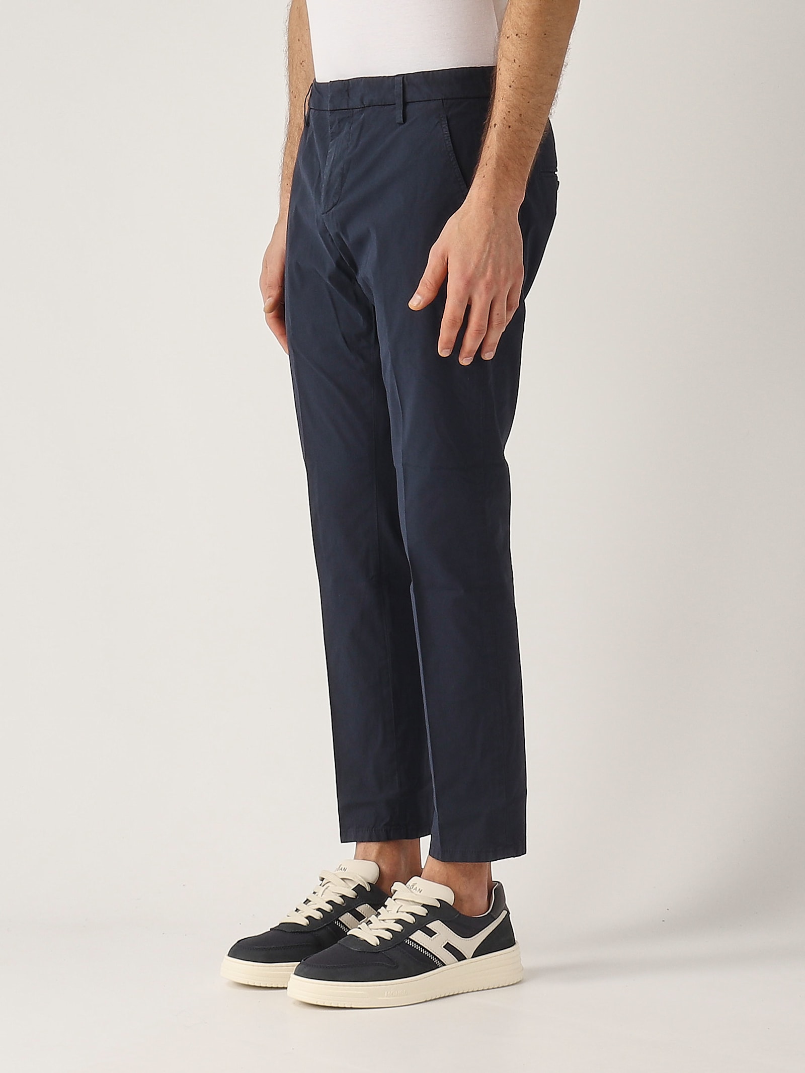 Dondup Pantalone Alfredo Slim-fit Trousers In Blue
