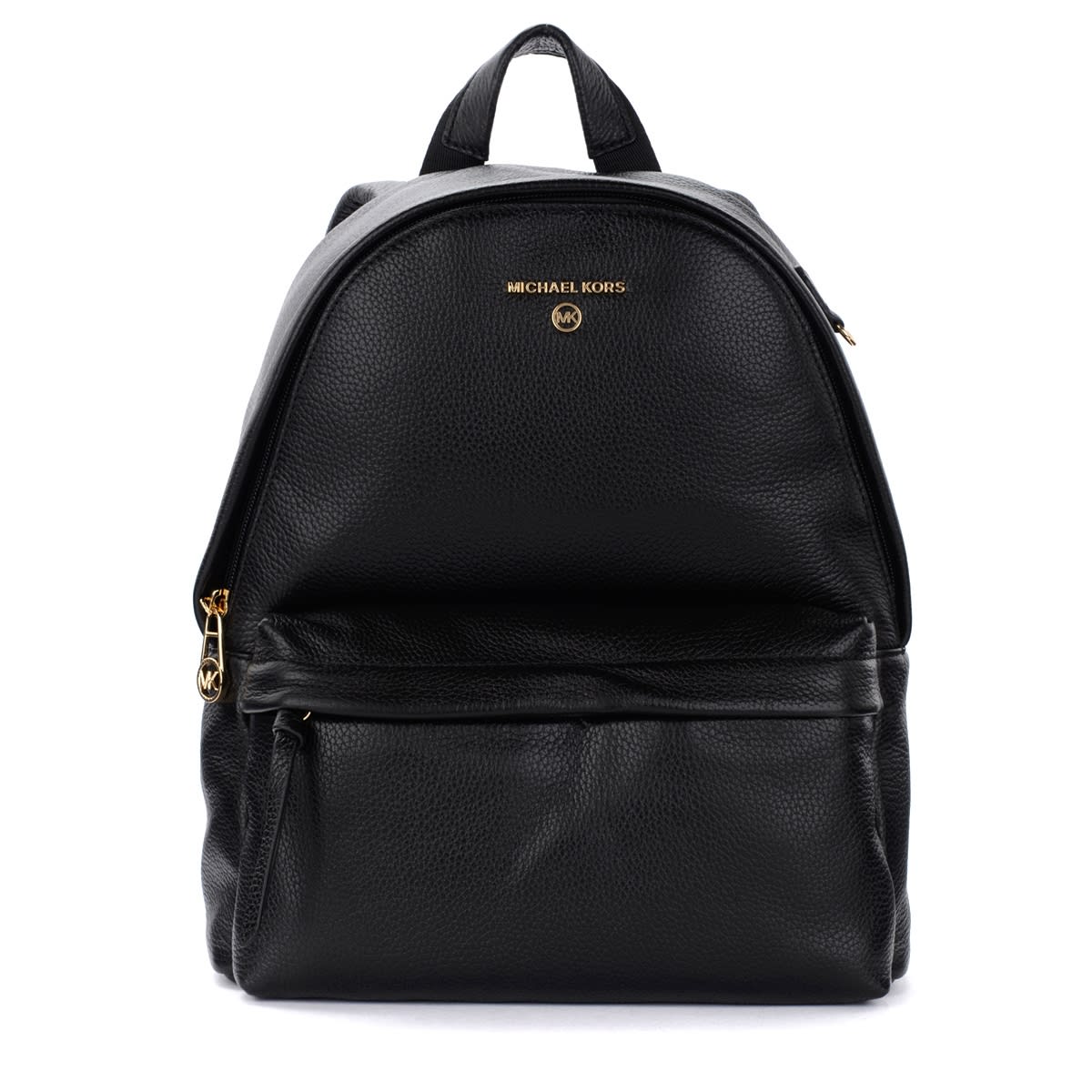 Michael Kors Slater Medium Backpack In Black Leather