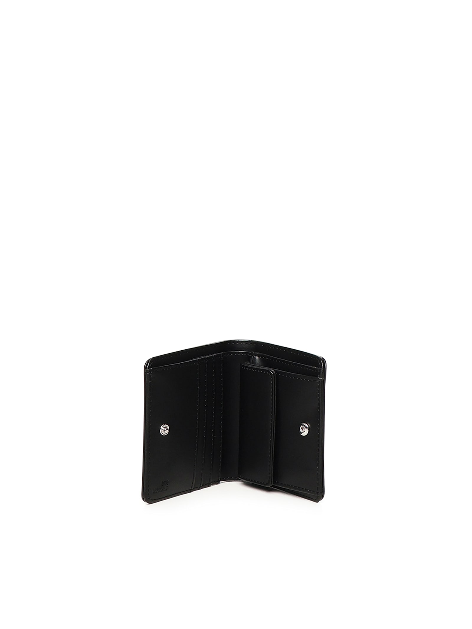 Love Moschino Small Wallet With Logo In Black