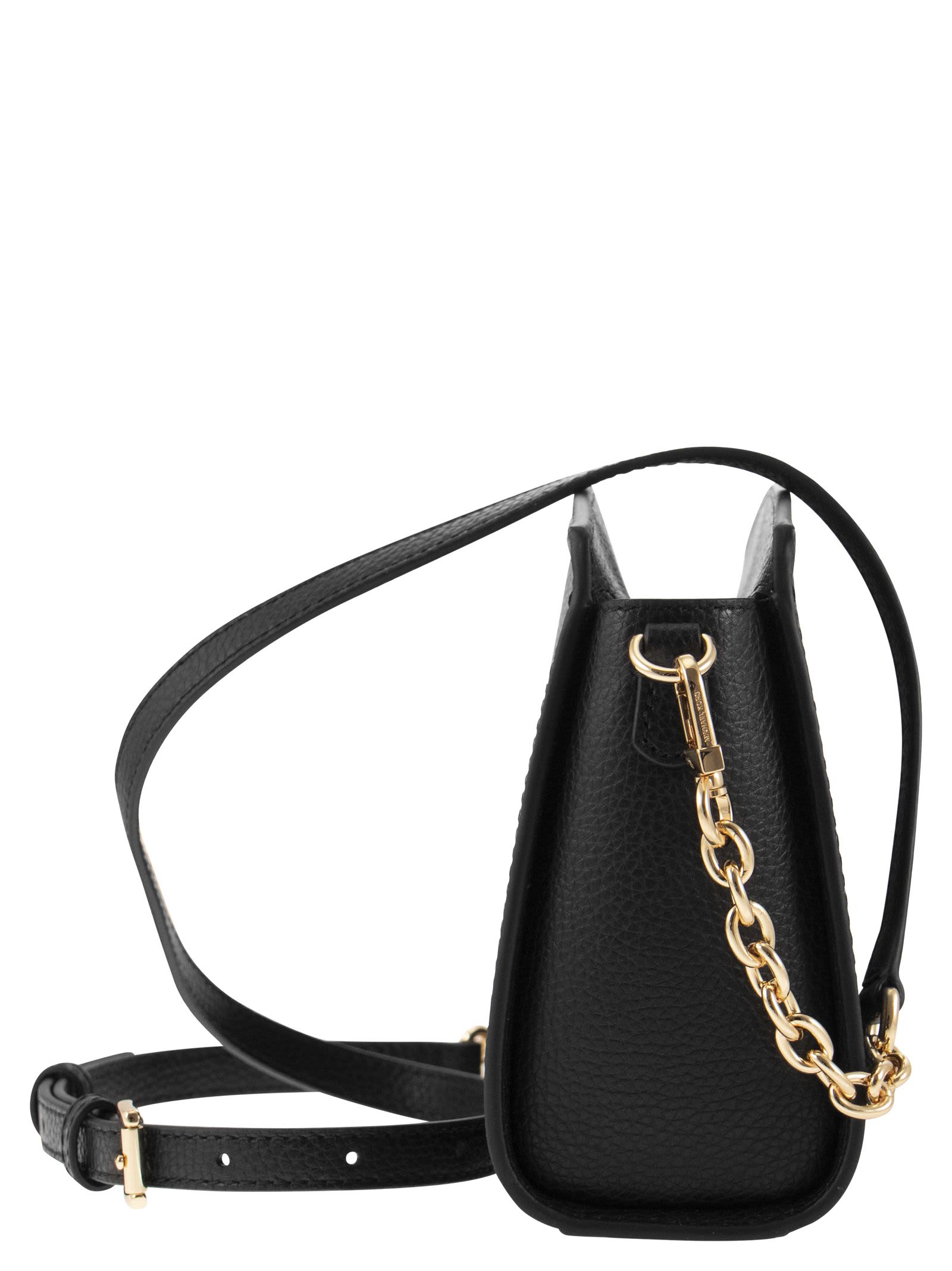 Shop Michael Kors Chantal - Shoulder Bag With Logo In Black