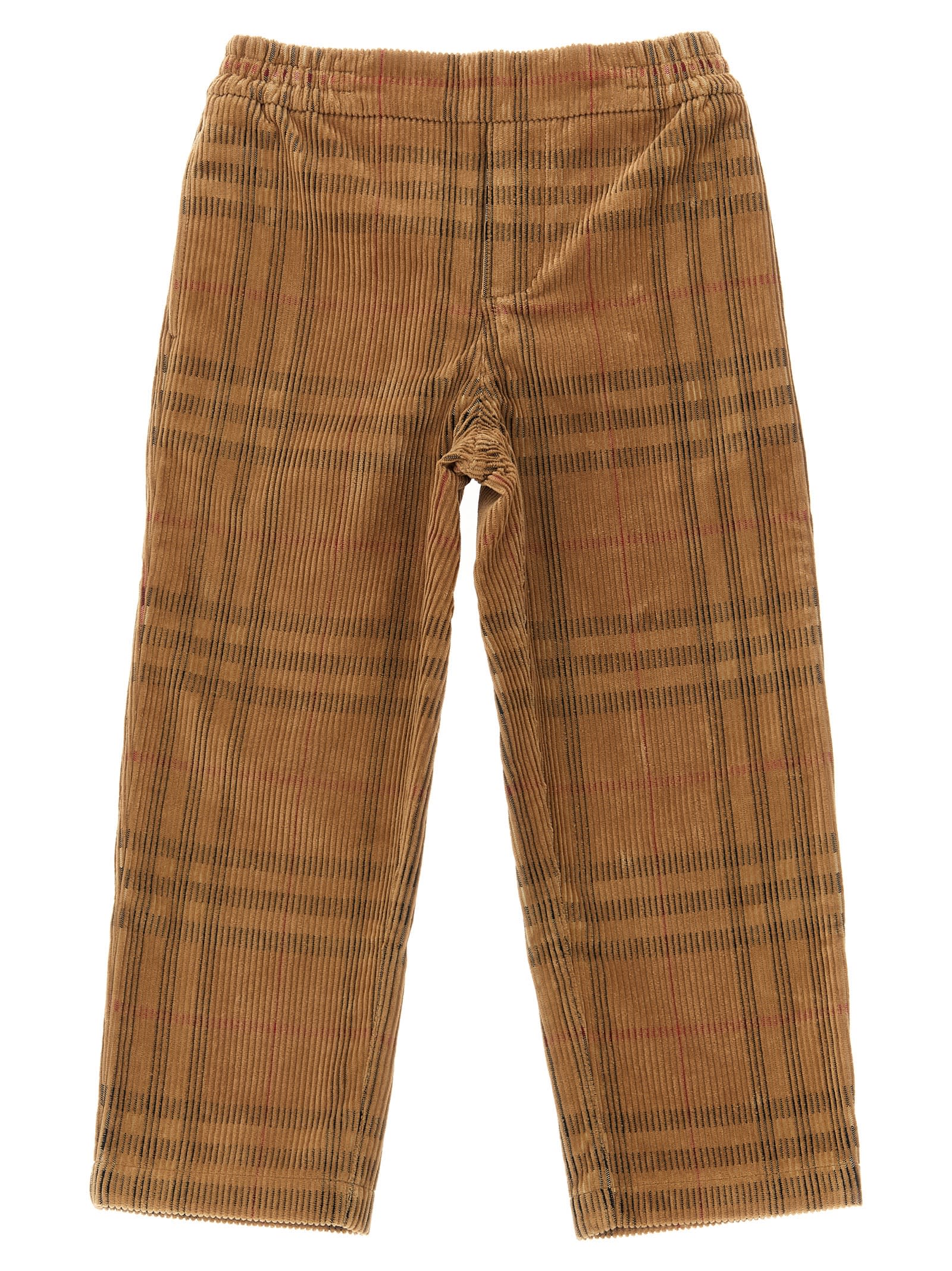 Burberry Kid Boy Casl Trsrs In Brown