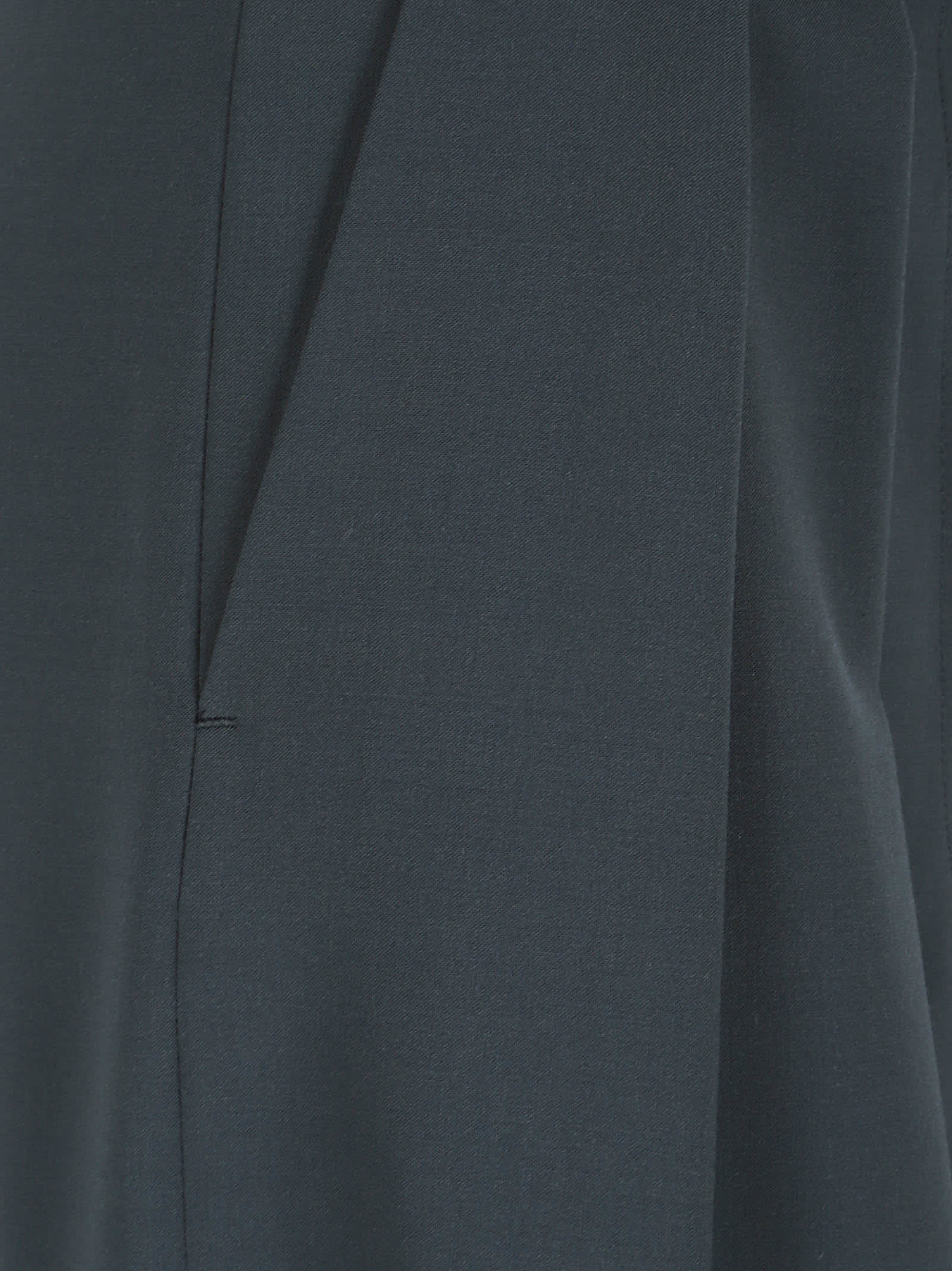 Dries Van Noten High Waist Pleated Wide Leg Trousers In Blue
