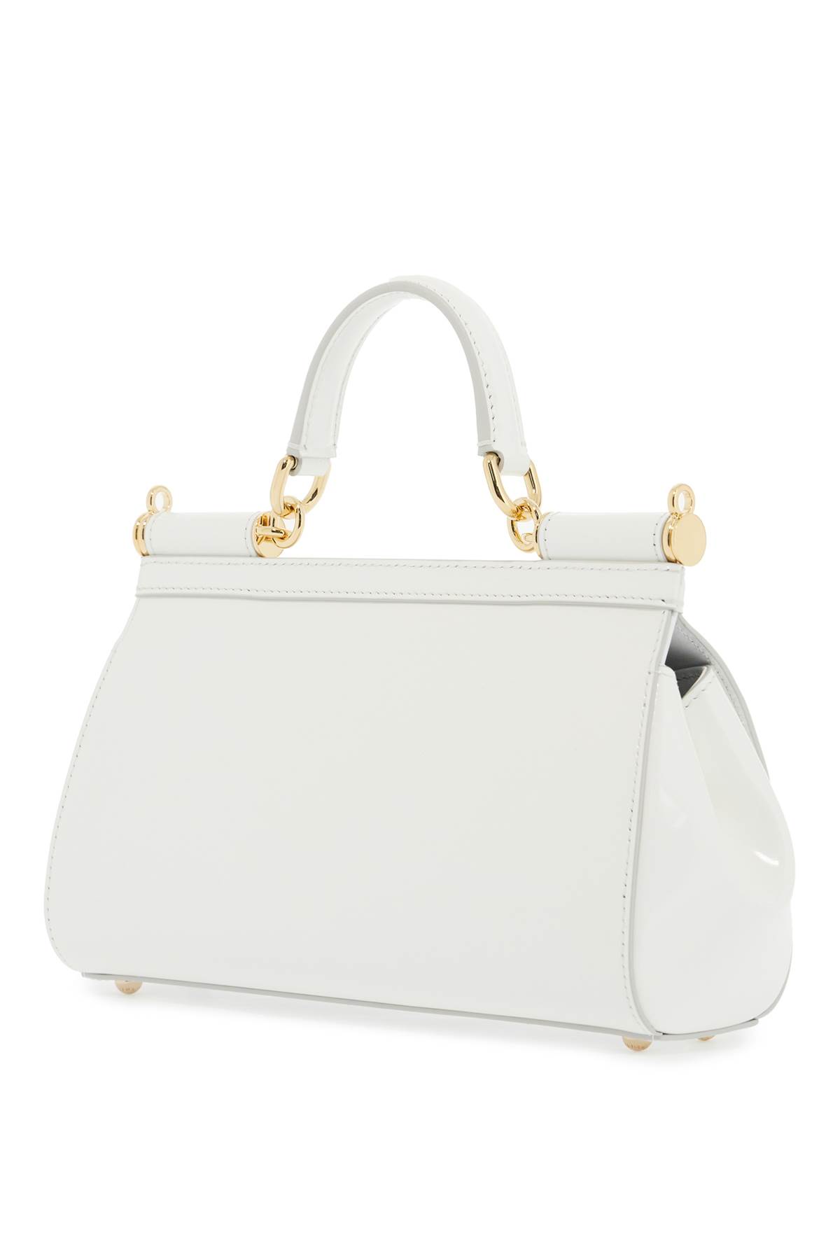 Shop Dolce & Gabbana Extended Sicily Handbag With Elong In Bianco Ottico (white)