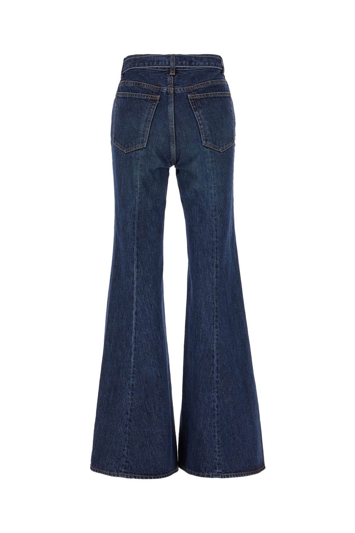 Shop Sacai Denim Jeans In Blue