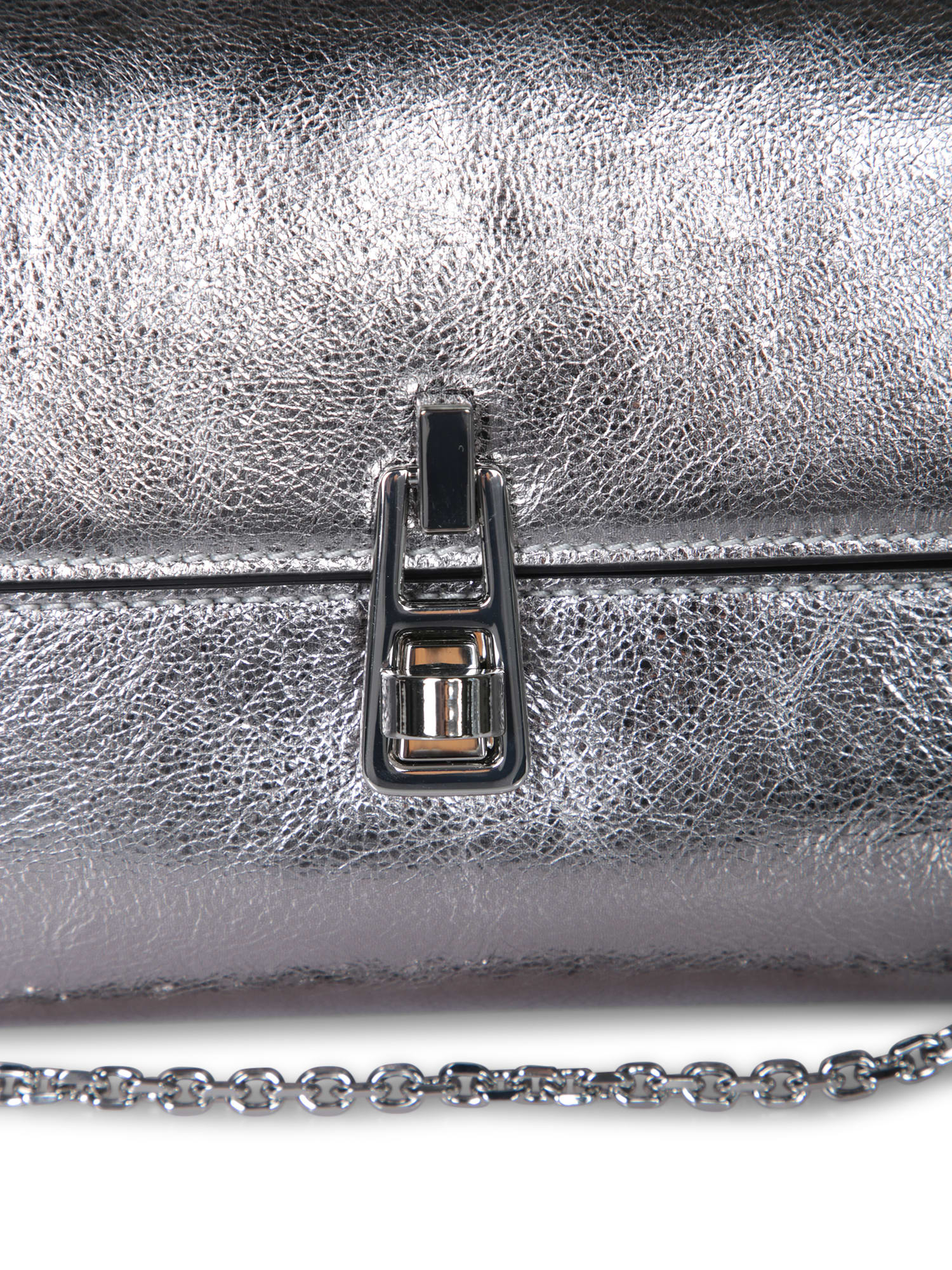 Shop Coccinelle Silver Magie Pouch Shoulder Bag