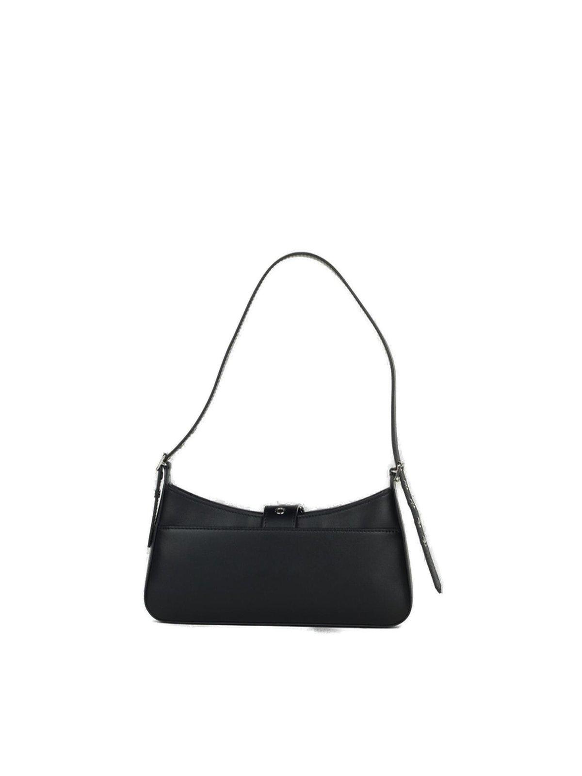 Shop Courrèges Gogo Baguette Bag In Black