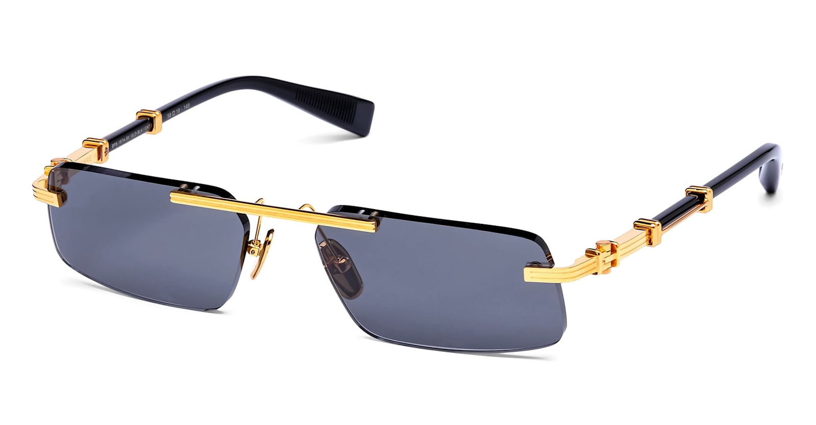 Balmain Geometric-frame Sunglasses In Blue