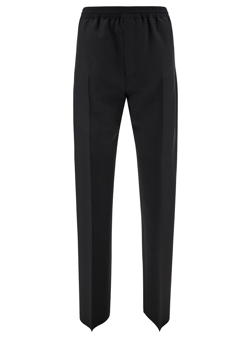 Givenchy Black Jogger Trousers With Elastic Waistband In Wool And Mohair Man
