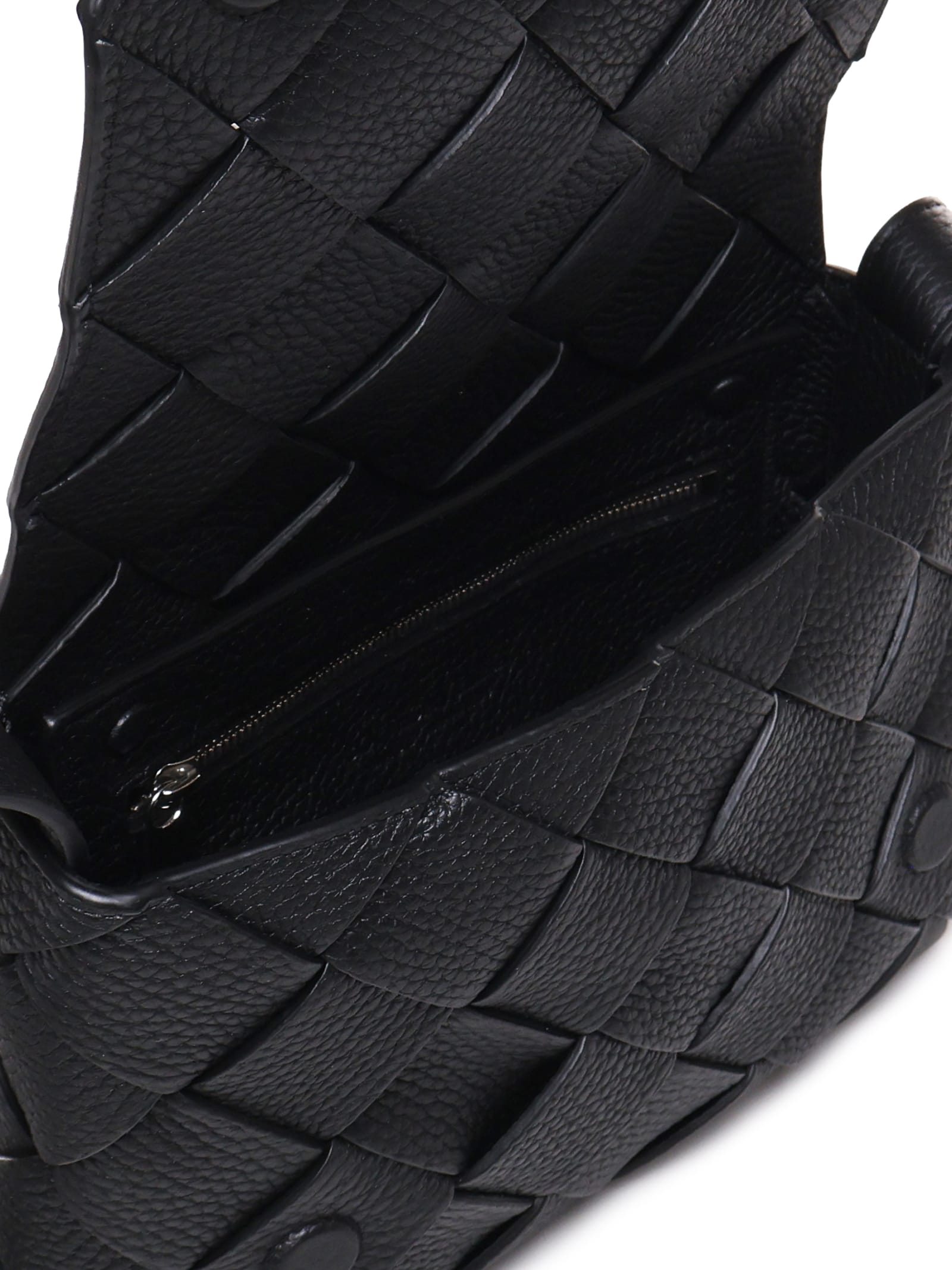 Shop Bottega Veneta Diago Bag In Calfskin In Black