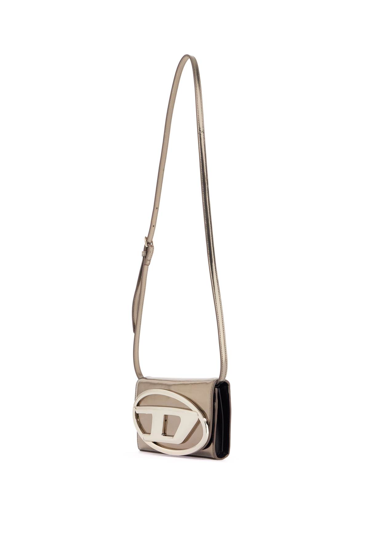 Shop Diesel Mini Crossbody Shoulder Bag With In Gold