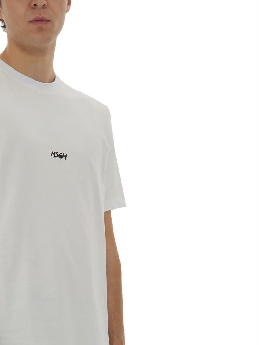 Msgm Cotton T-shirt In White