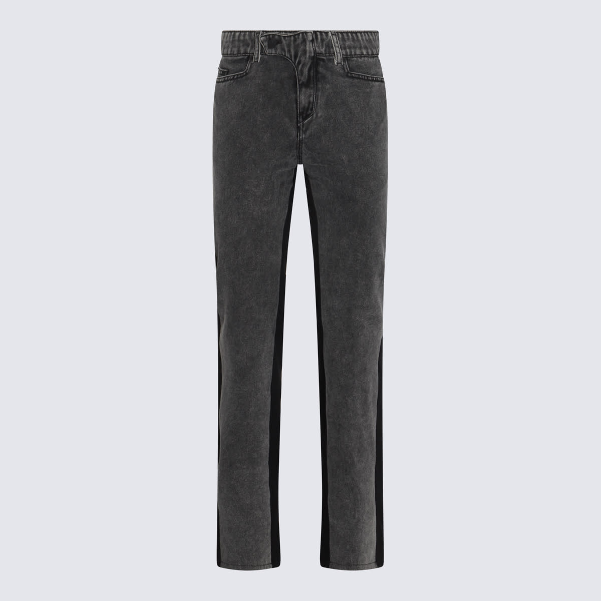 Mugler Black Cotton Denim Jeans