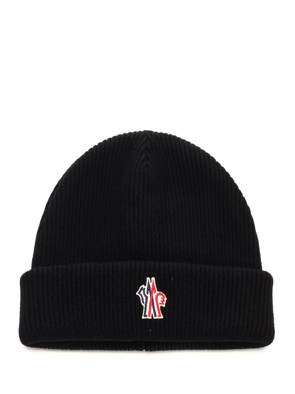 Shop Moncler Wool Hat In Black