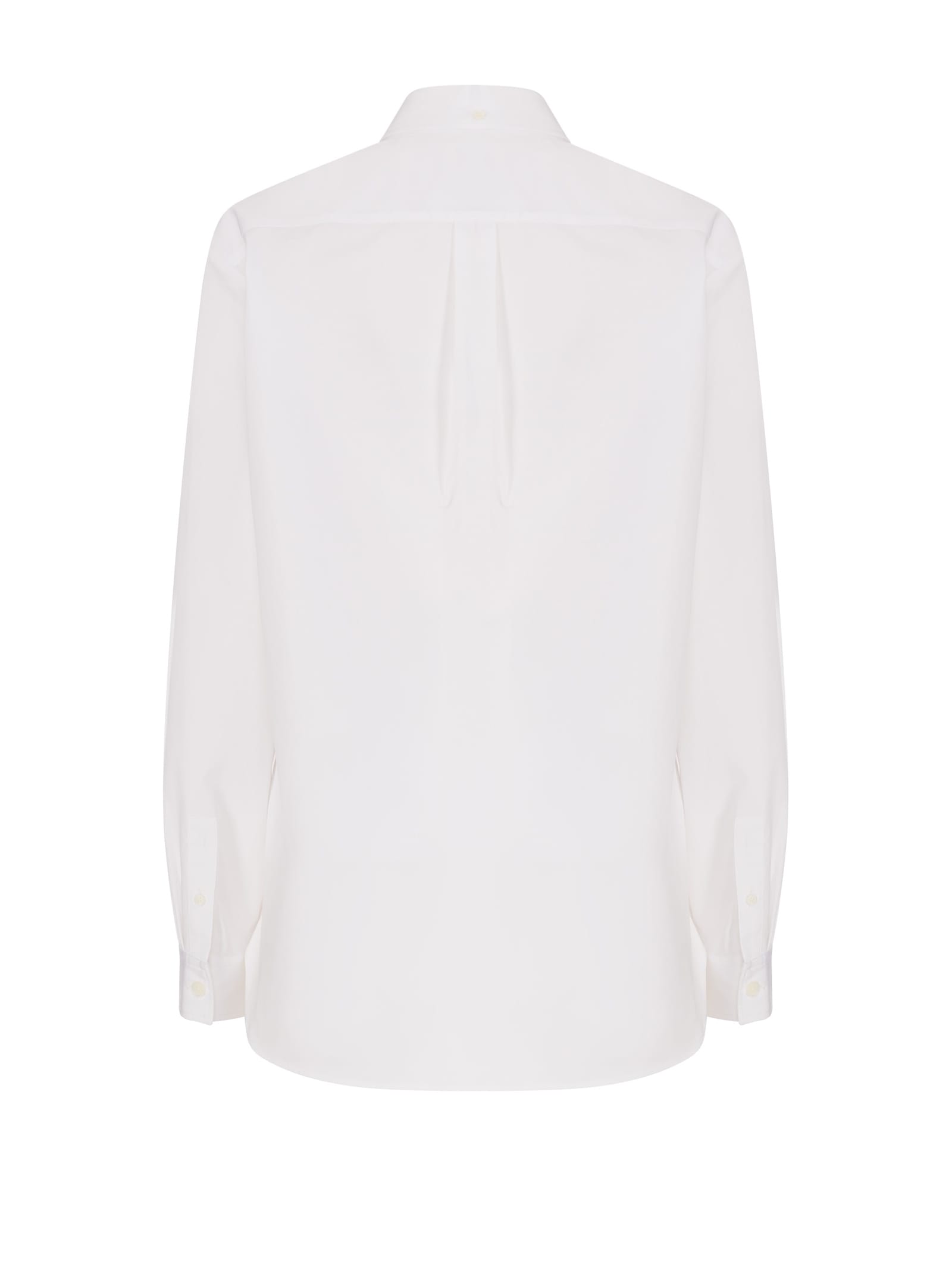 Shop Givenchy White Cotton Shirt With Logo
