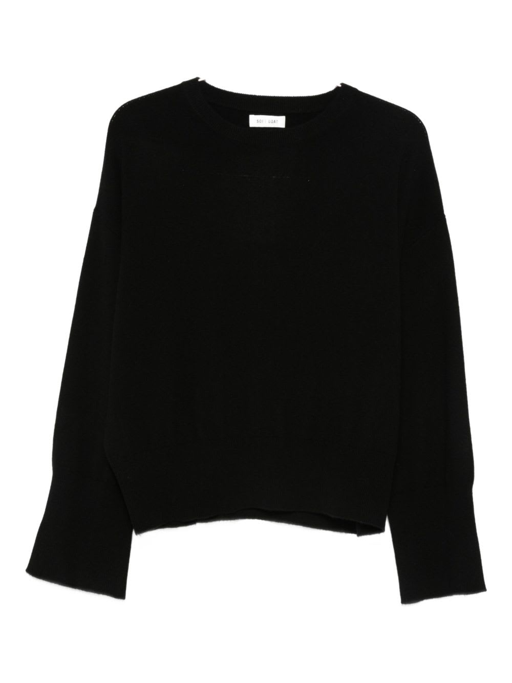 Goat Soft  Soft  Wool Sweaters Black Long Sleeves In Black