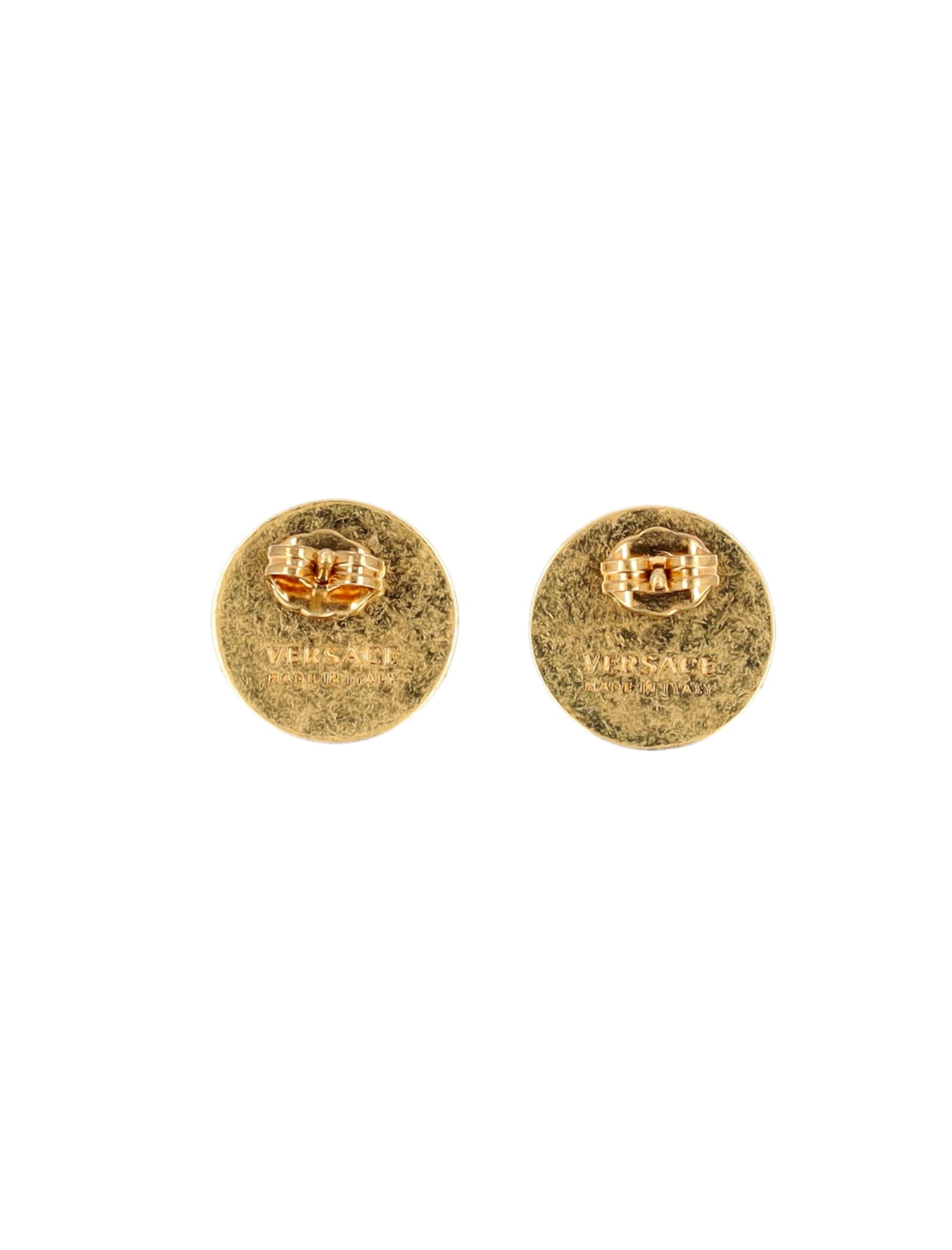 Versace Tribute Studs Earrings In Oro Tribute