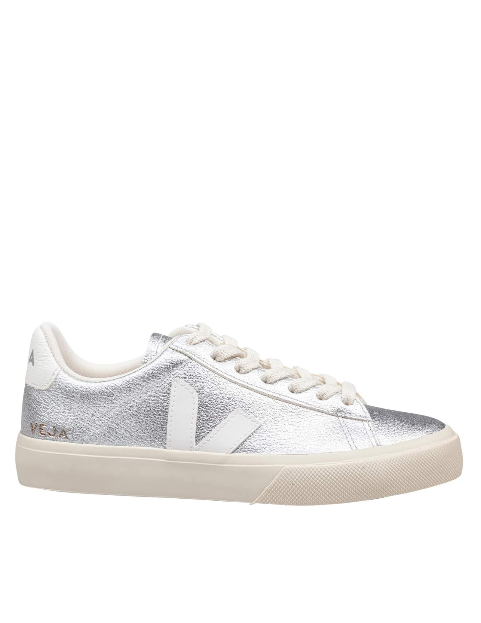 Campo Sneakers In Leather Color Silver