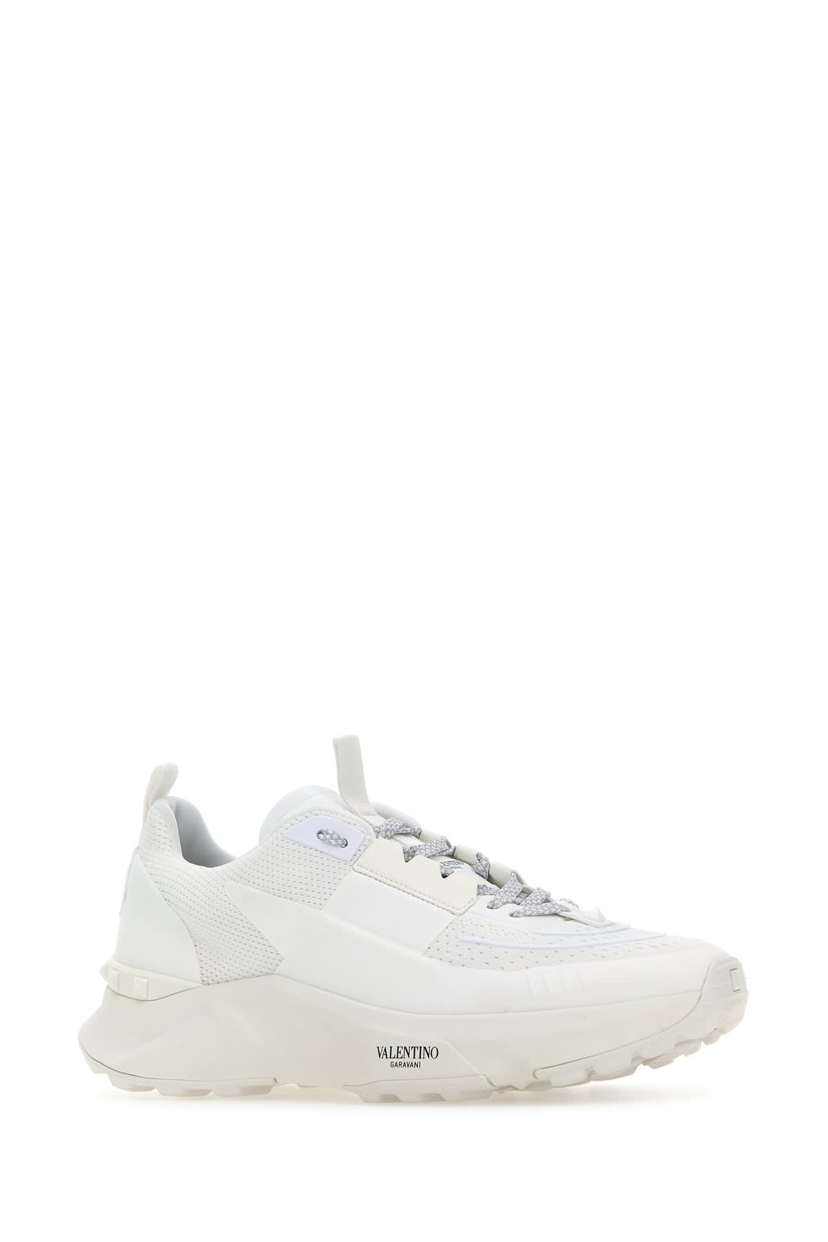 Shop Valentino Sneakers In Biancobiancobiancobianco