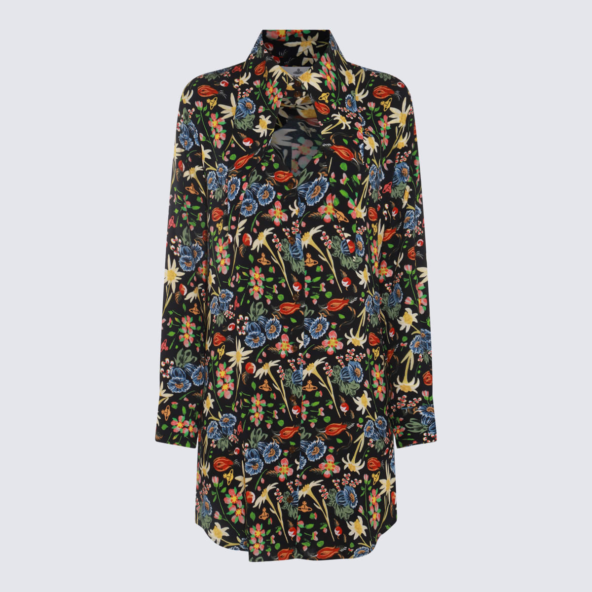 Shop Vivienne Westwood Multicolor Dress In Folk Flower