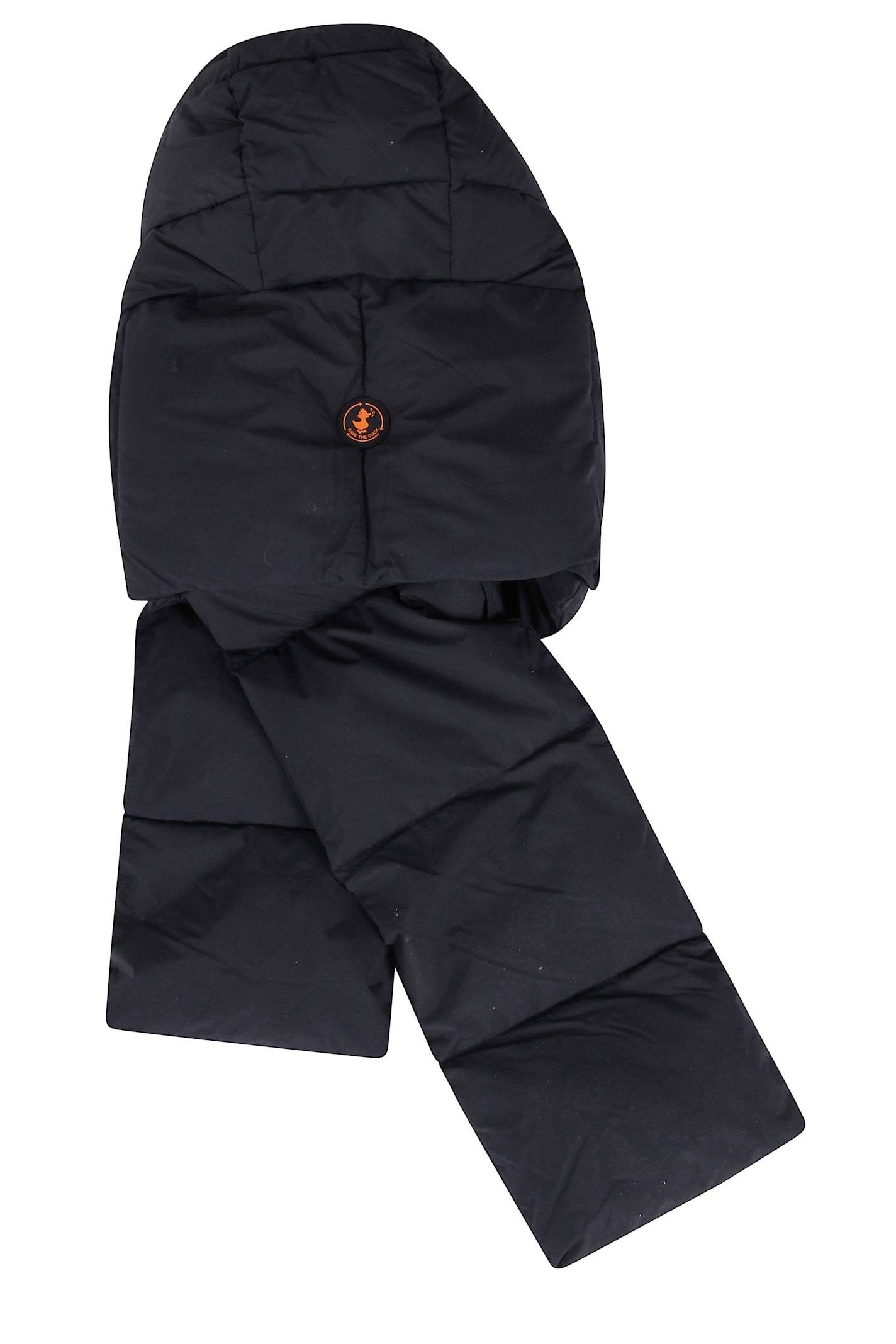 Save The Duck Padded Hooded Scarf In Brown