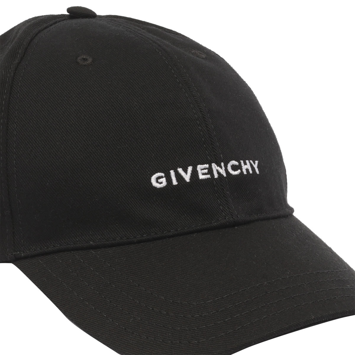 Shop Givenchy Embroidered Logo Cap In Black