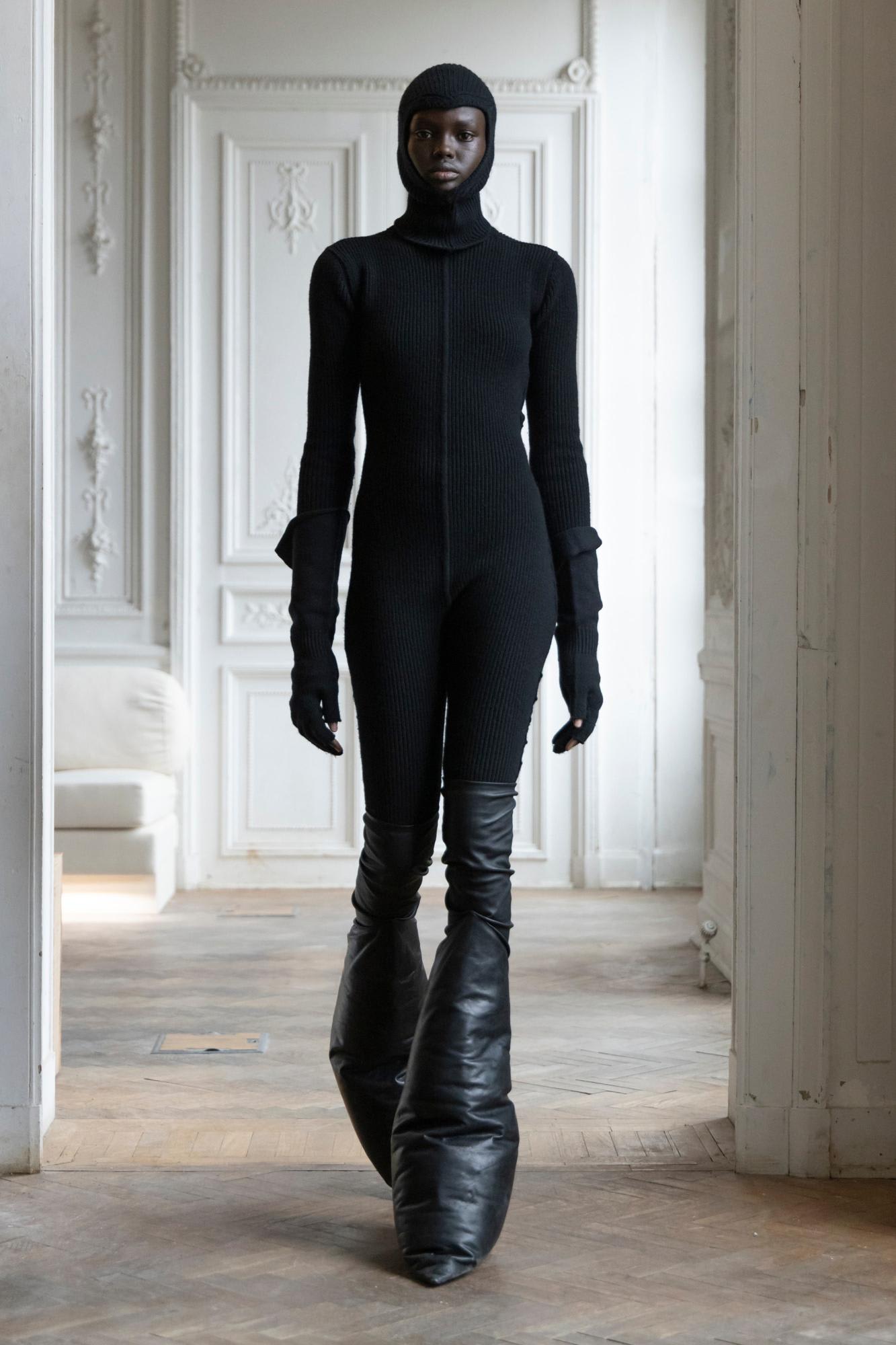 Shop Rick Owens Long Gloves In Black