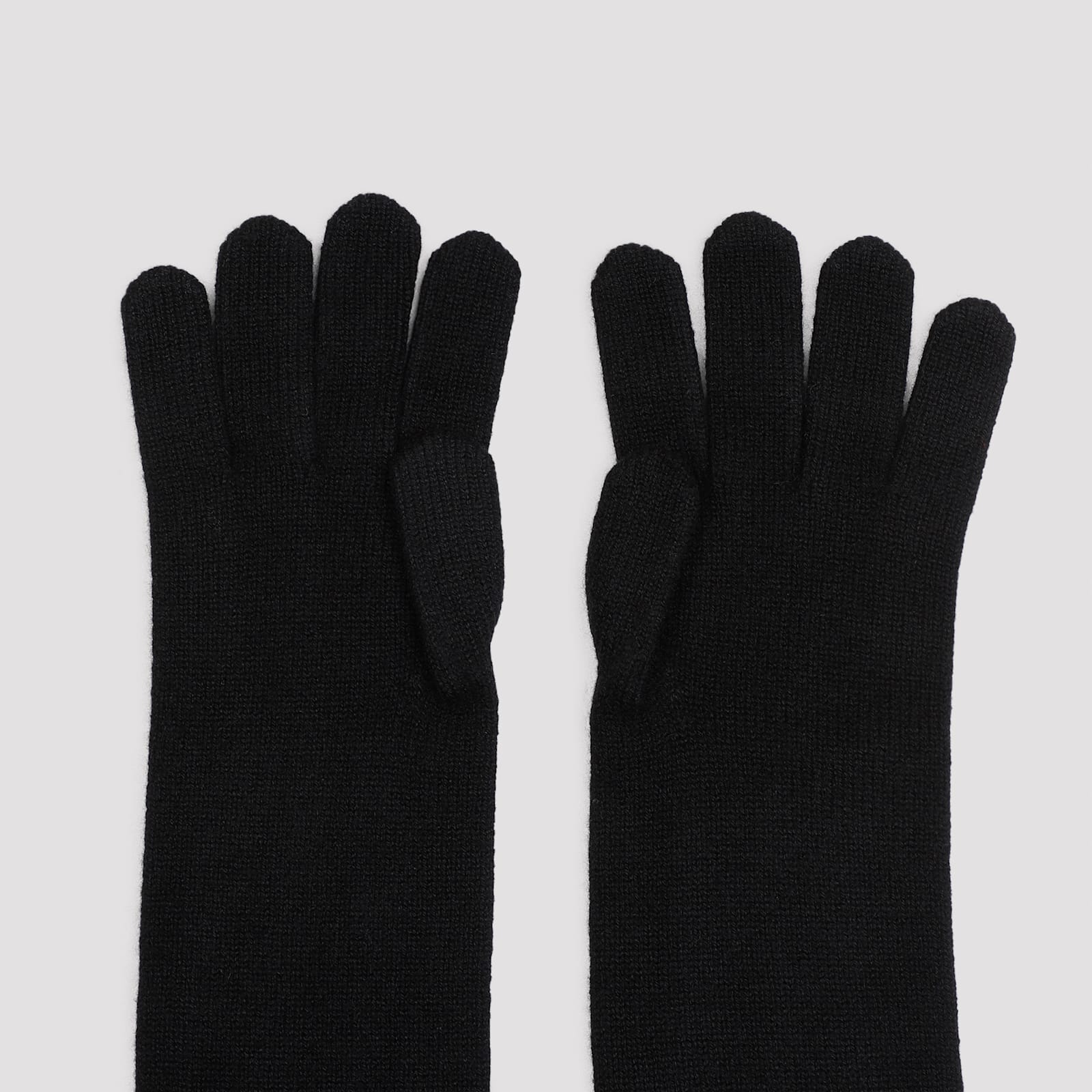 Shop Max Mara Timor Gloves In Nero