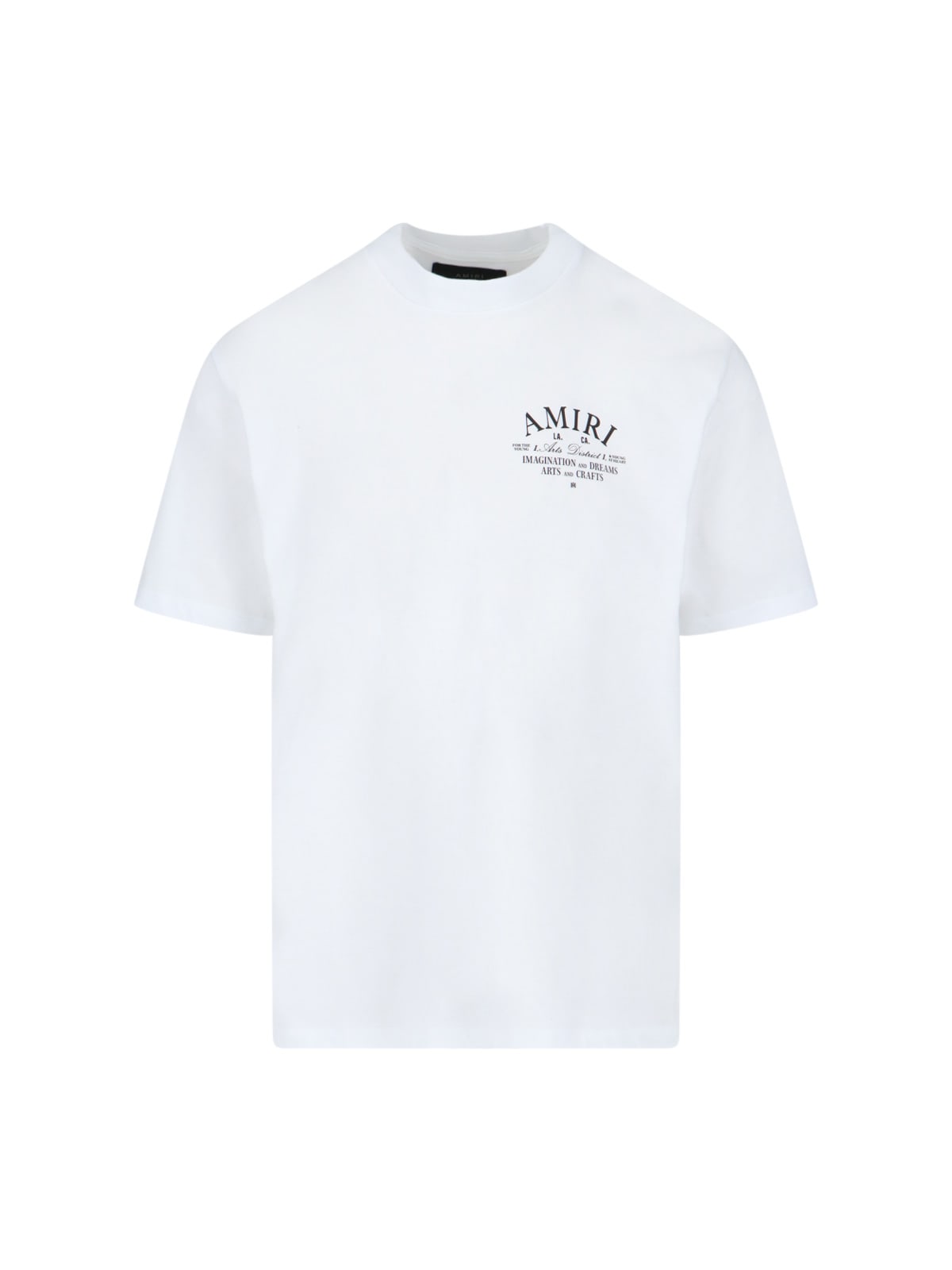 Shop Amiri Back Logo T-shirt In White