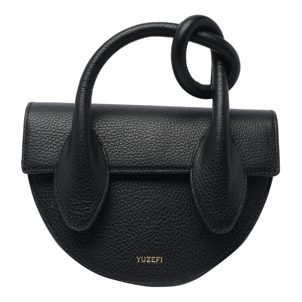 Shop Yuzefi Pretzel Bag In Black