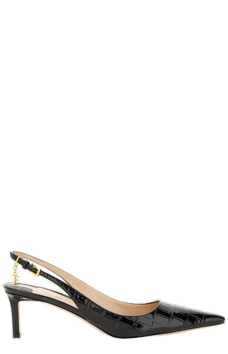 Shop Tom Ford Pointed-toe Slingback Pumps In Black