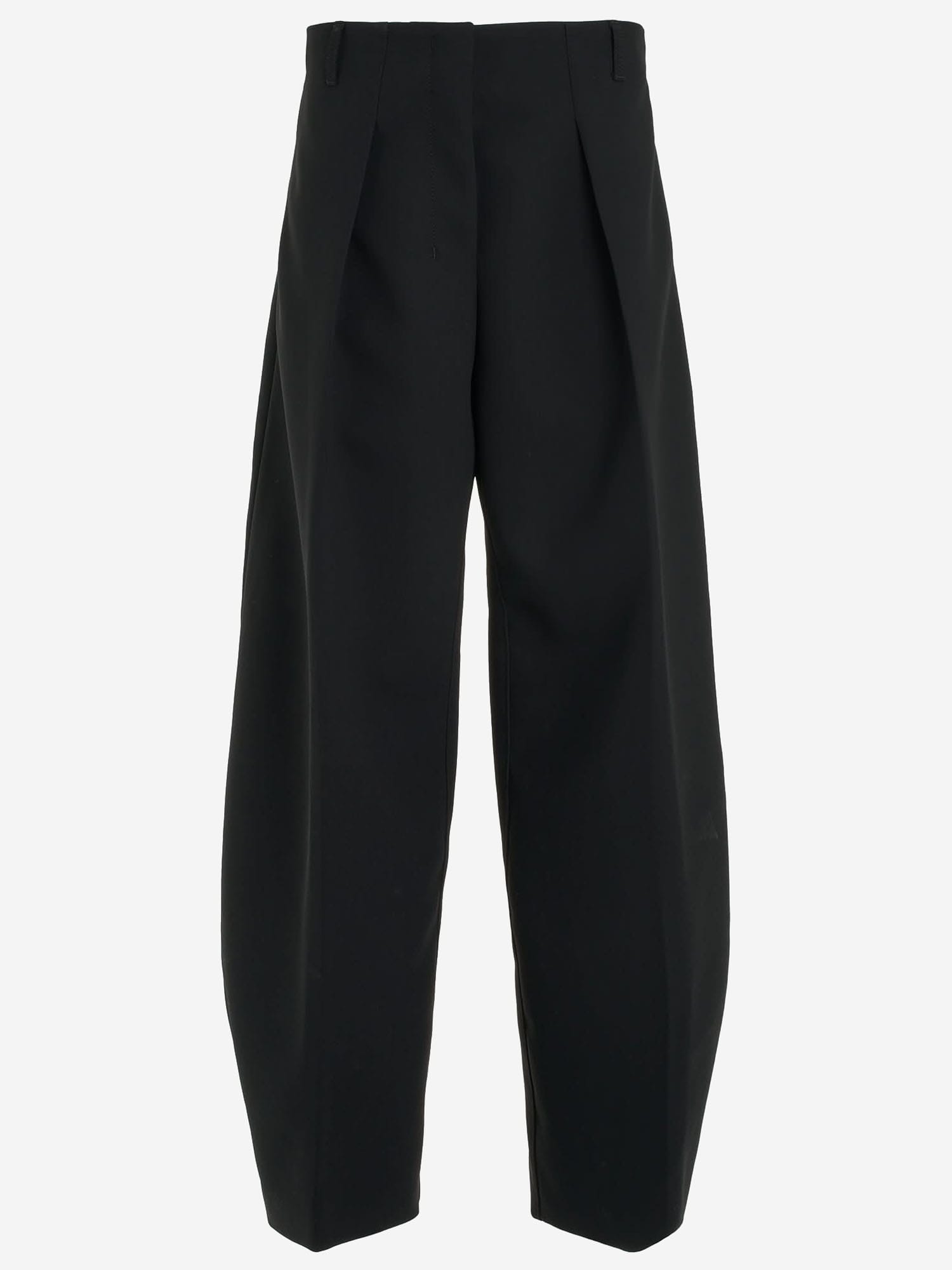 Jacquemus 'le Pantalon Paseo' Black Pants With Belt Loops And Wide Leg