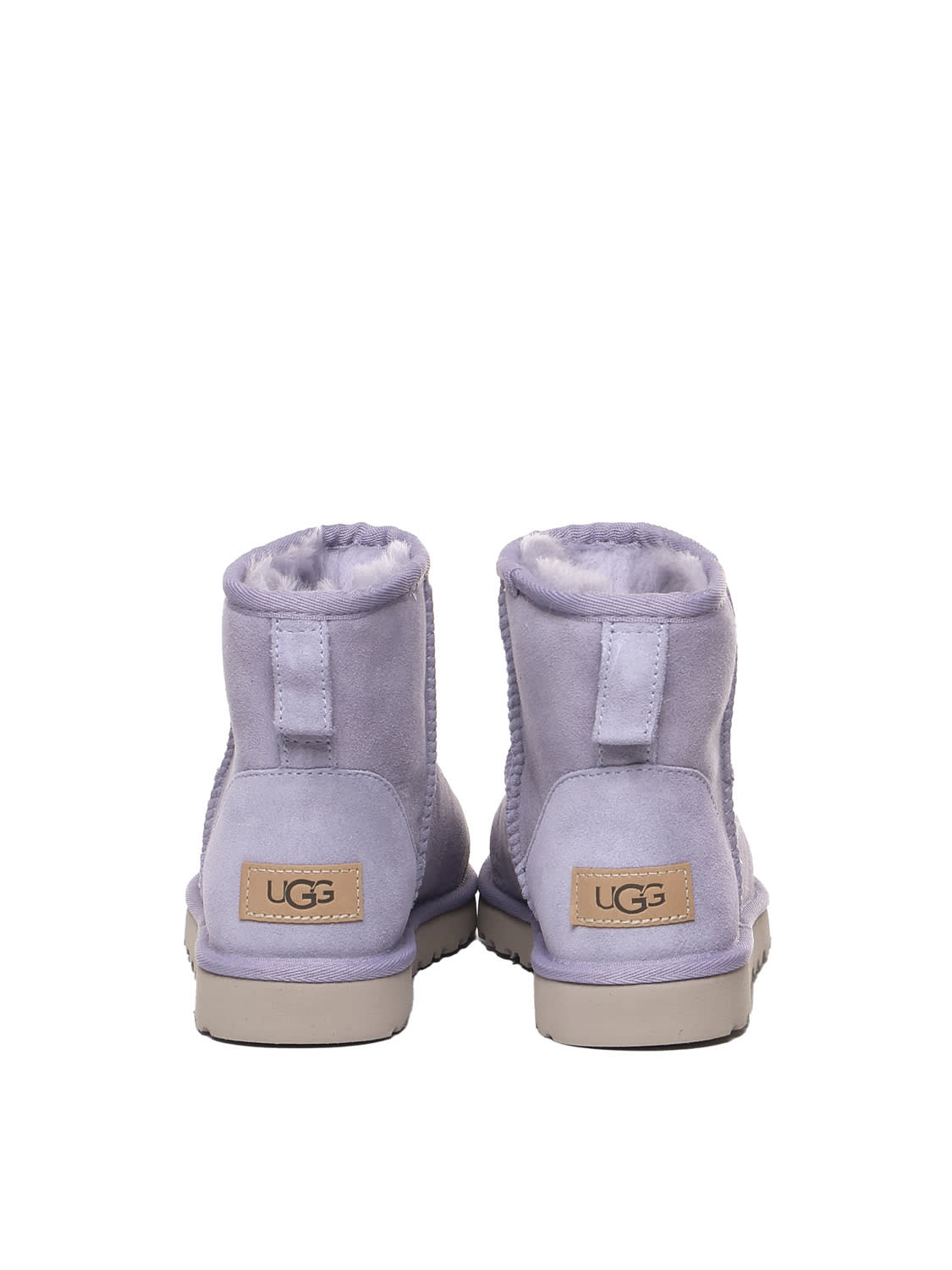 Shop Ugg Classic Mini Boots In Grey